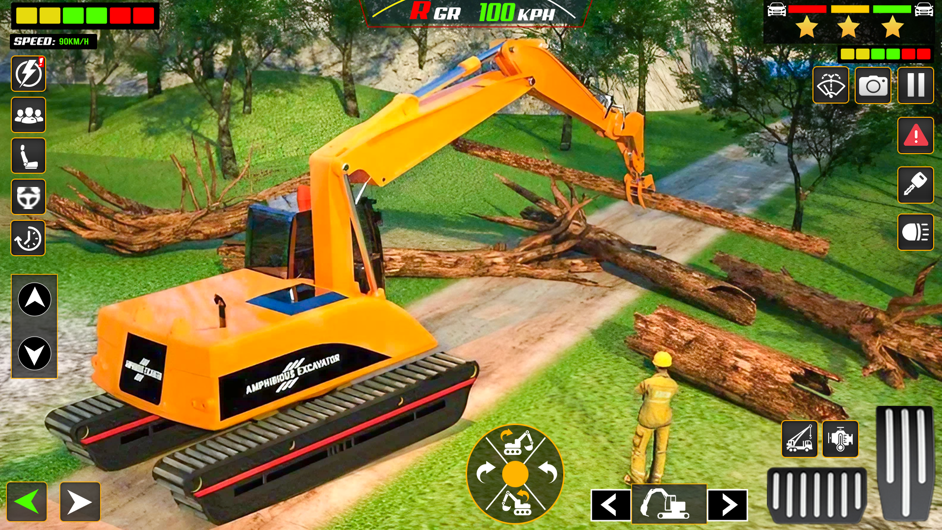 اسکرین شات 2 برنامه Excavator City Construction 3d