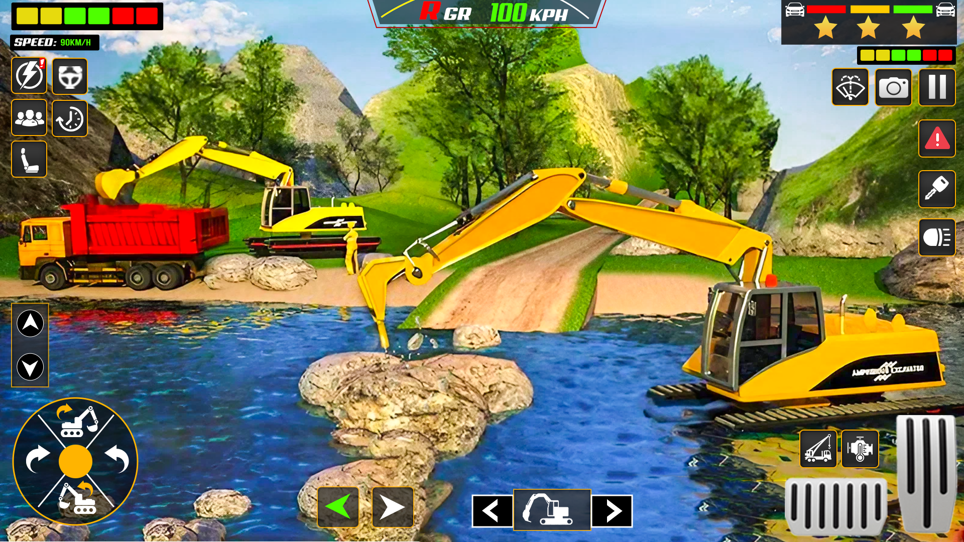 اسکرین شات 5 برنامه Excavator City Construction 3d