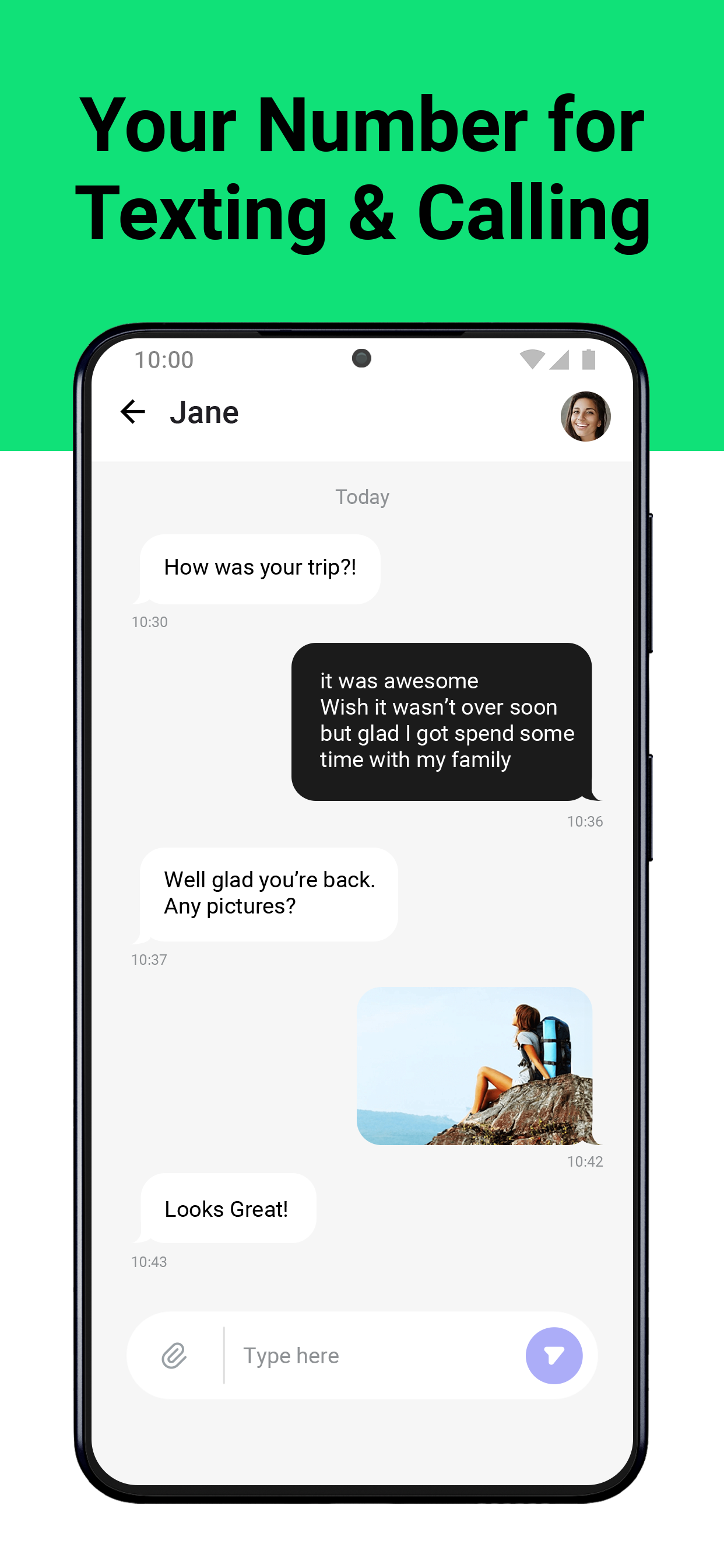 اسکرین شات 6 برنامه Second Phone Number - 2Number