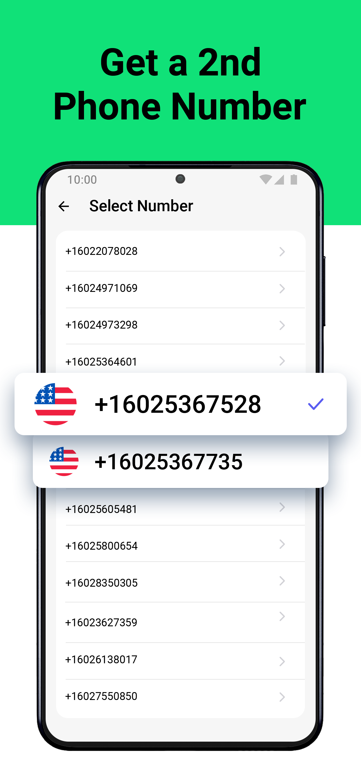 اسکرین شات 1 برنامه Second Phone Number - 2Number