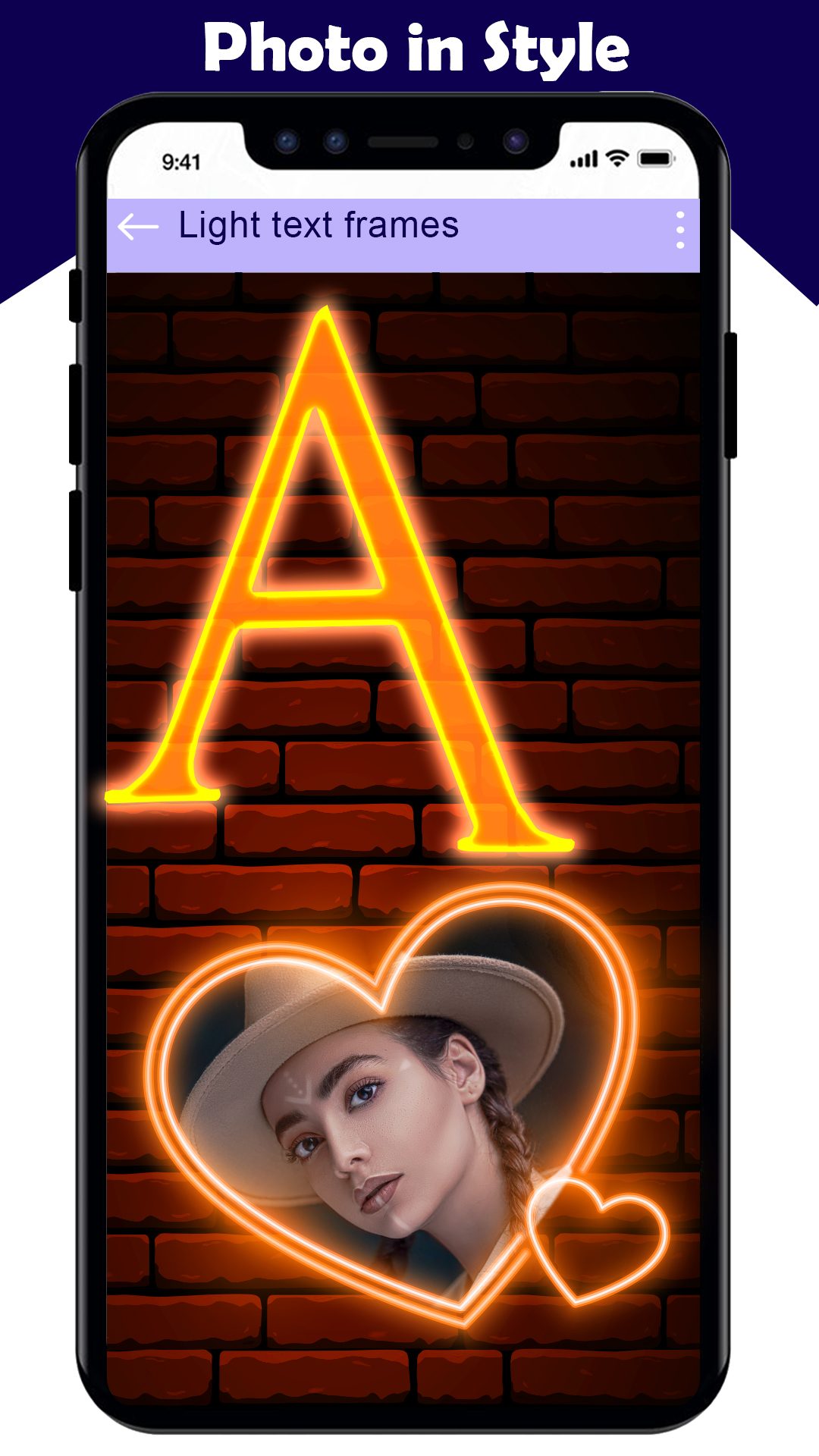 اسکرین شات 3 برنامه Light Text Photo Editor App