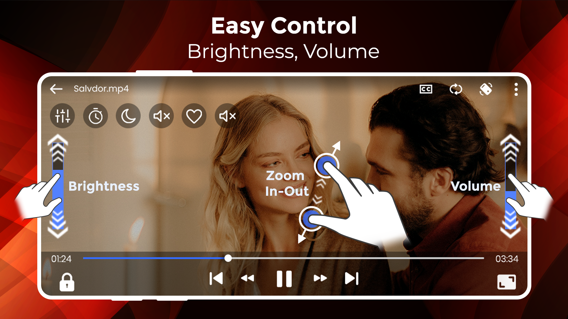 اسکرین شات 2 برنامه All Video Player Media Player