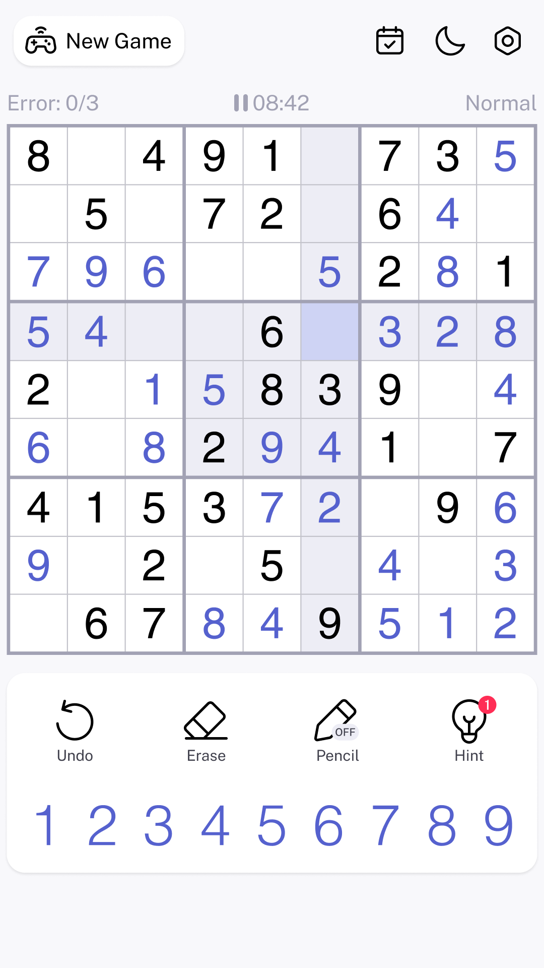 اسکرین شات 1 بازی Sudoku - Classic Sudoku Game