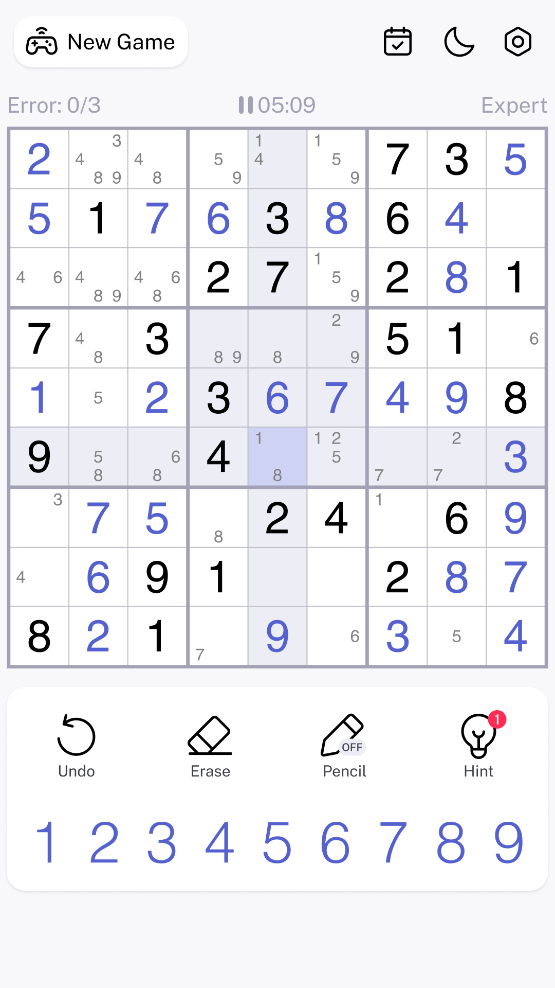 اسکرین شات 2 بازی Sudoku - Classic Sudoku Game