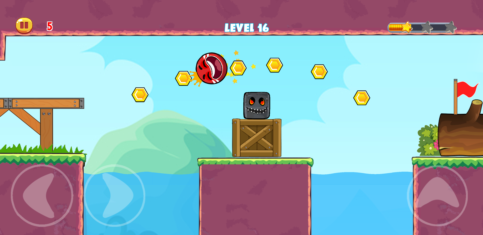اسکرین شات 5 بازی Red Hero 4 - red bounce ball 5