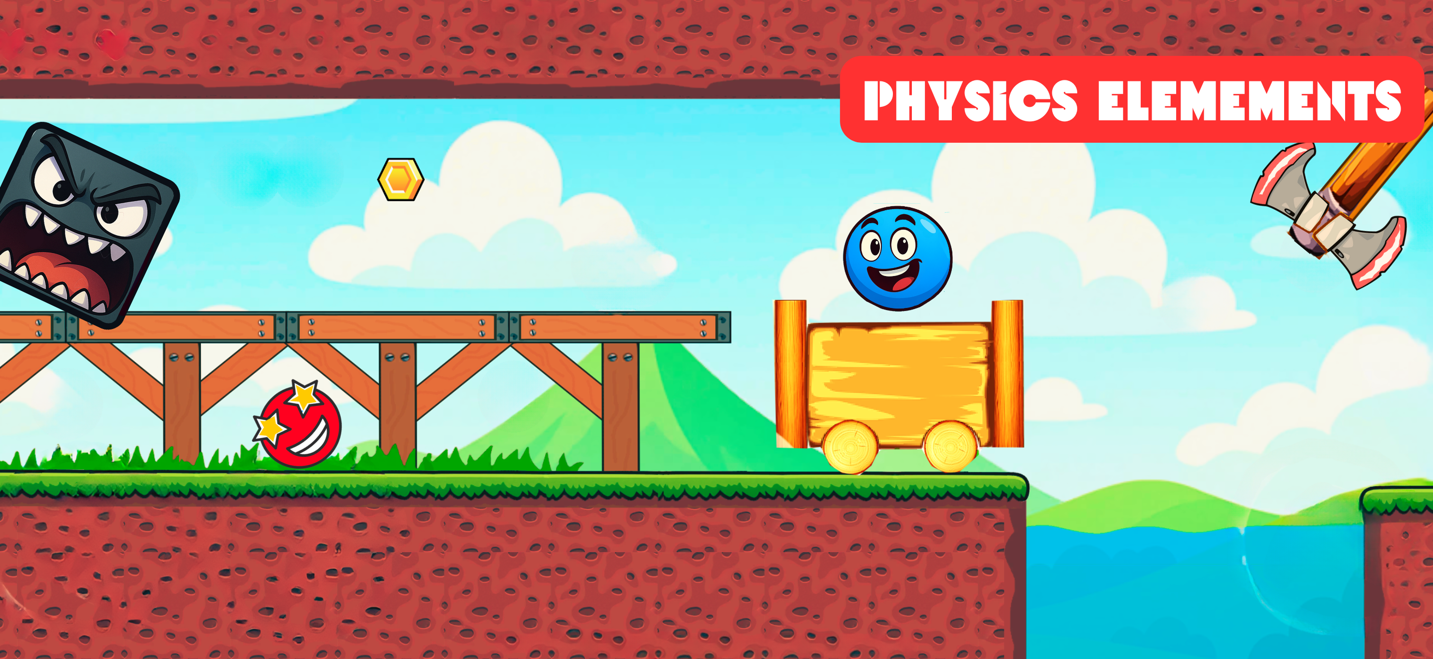 اسکرین شات 4 بازی Red Hero 4 - red bounce ball 5