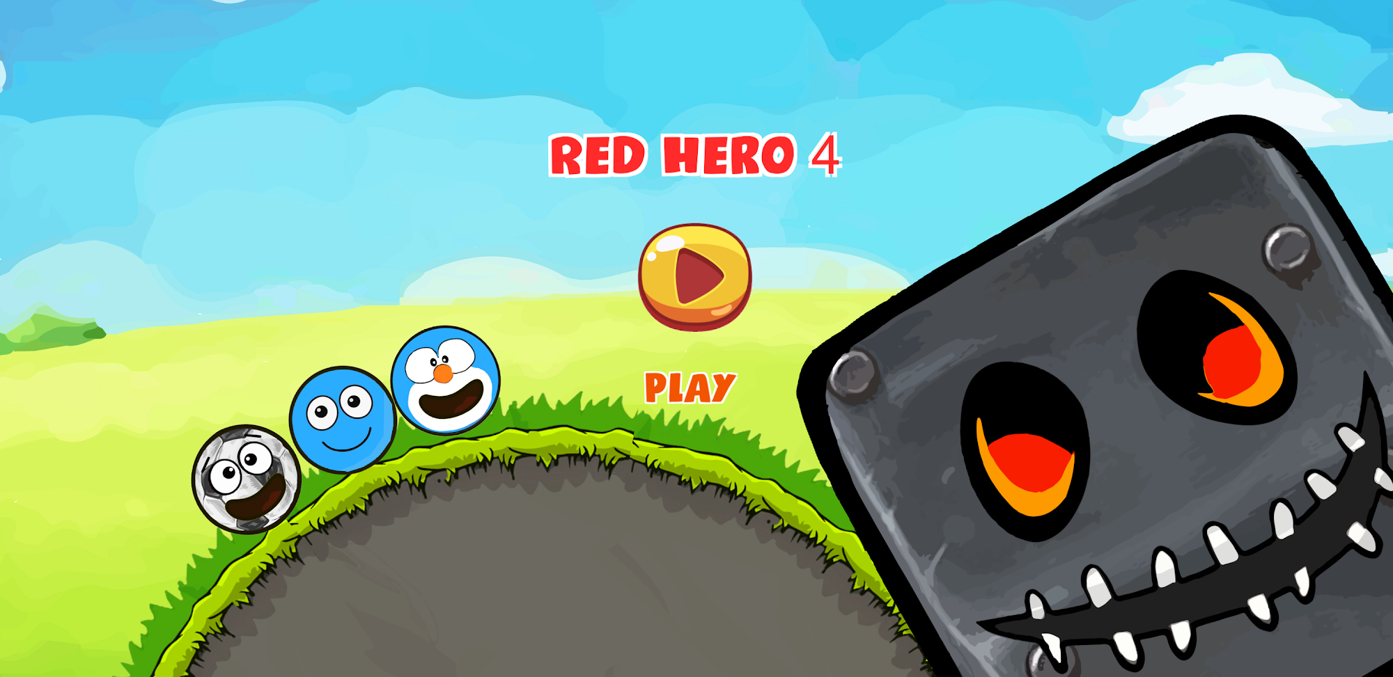 اسکرین شات 1 بازی Red Hero 4 - red bounce ball 5