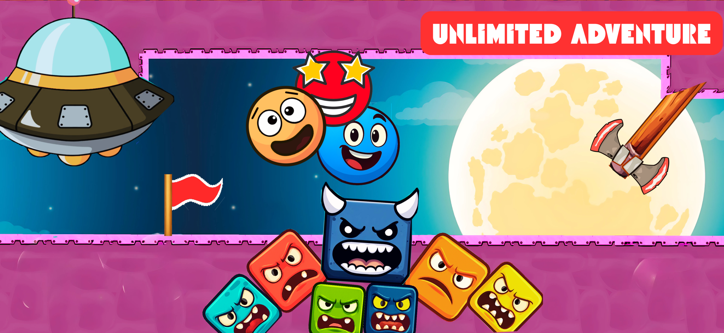 اسکرین شات 1 بازی Red Hero 4 - red bounce ball 5