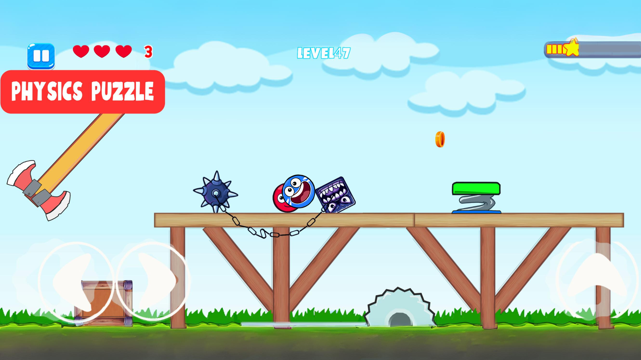 اسکرین شات 3 بازی Ball V - Red Bounce Ball 5