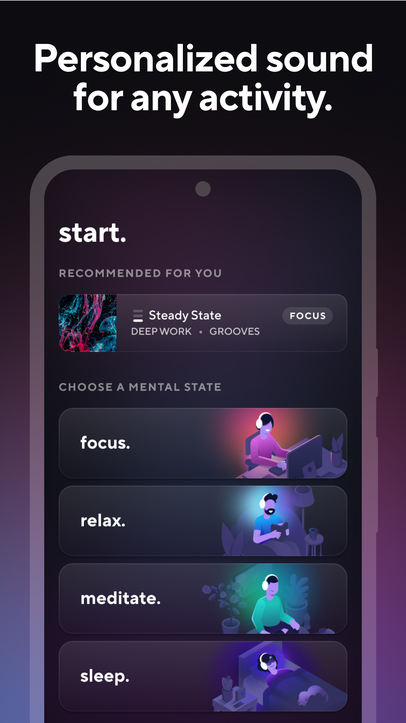 اسکرین شات 3 برنامه Music for Focus by Brain.fm