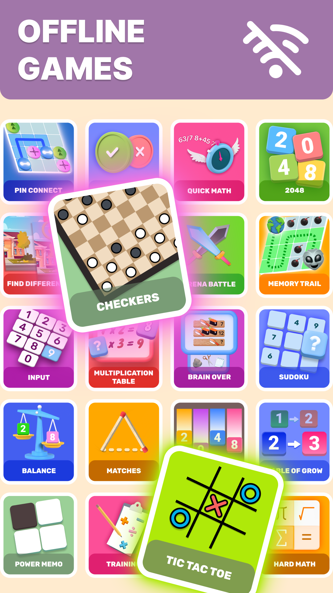 اسکرین شات 1 بازی Offline Mini Games: No WiFi