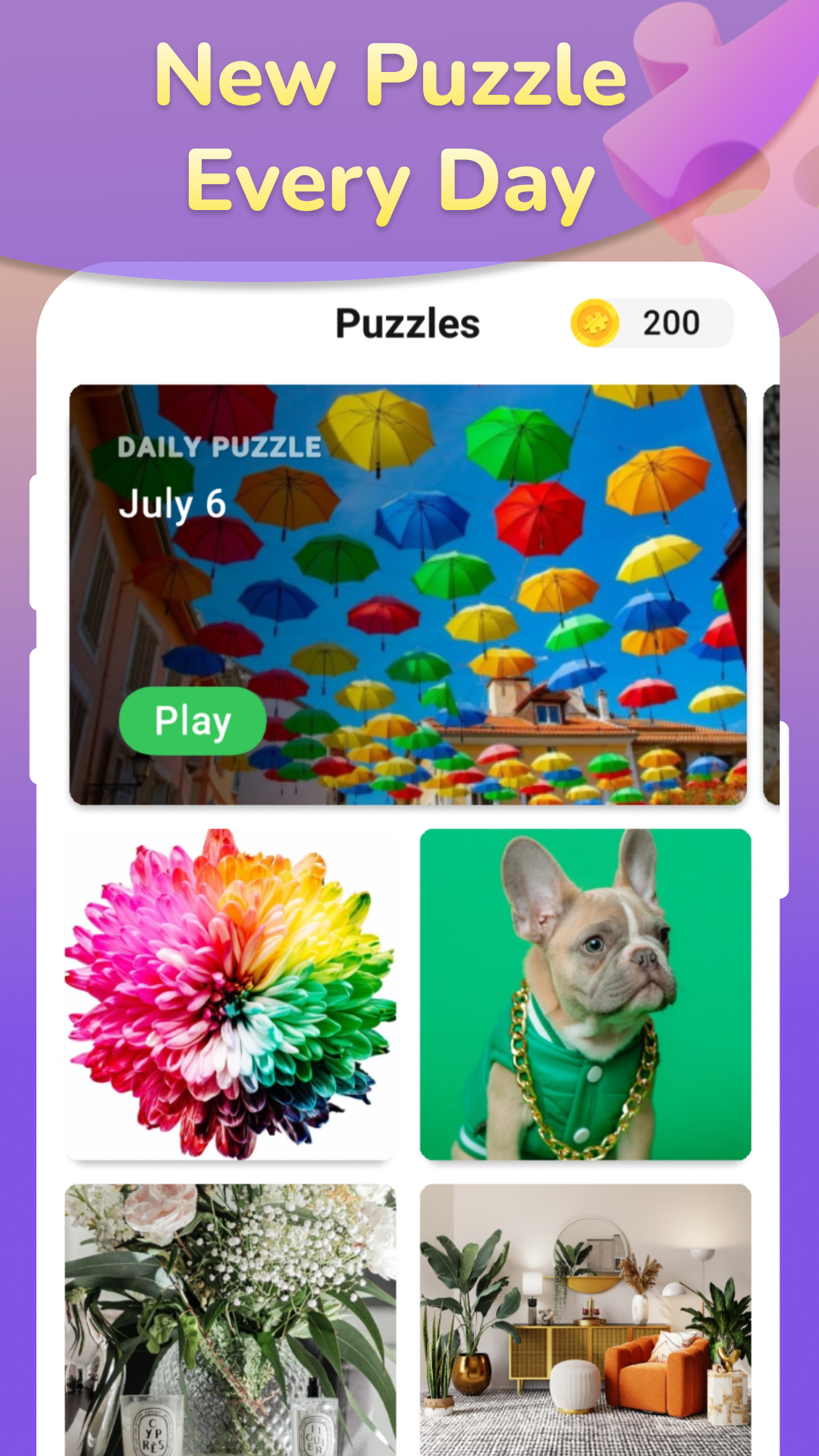 اسکرین شات 5 بازی Adults Jigsaw Puzzle Games HD