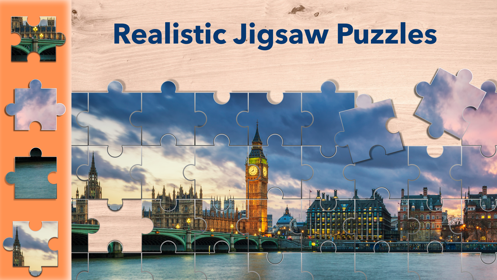 اسکرین شات 1 بازی Adults Jigsaw Puzzle Games HD