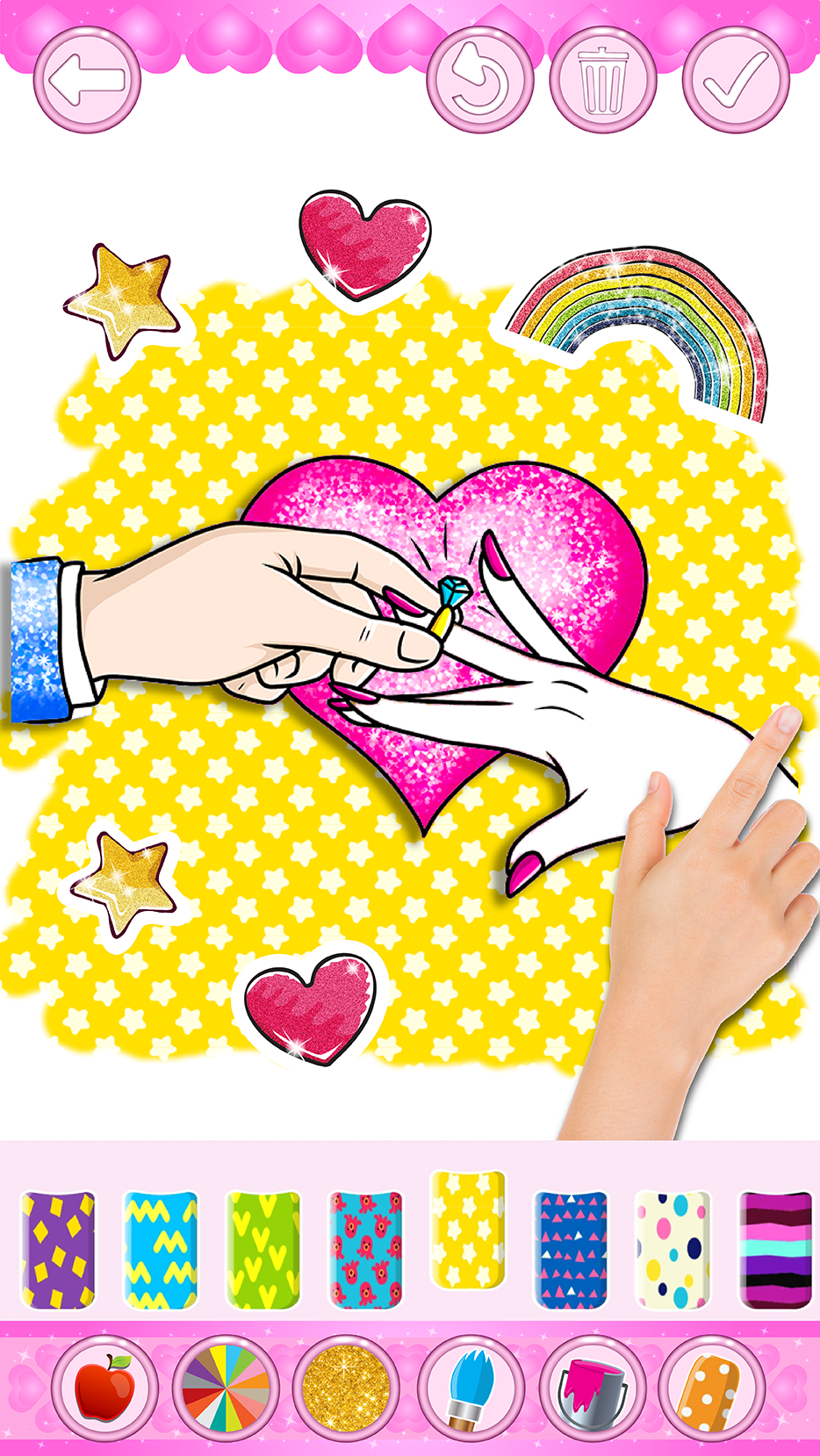 اسکرین شات 2 برنامه Bride and Groom Coloring book