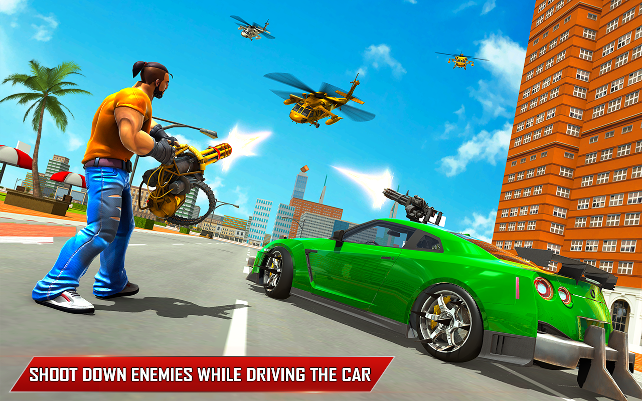 اسکرین شات 4 برنامه City Gangster Car Racing Game