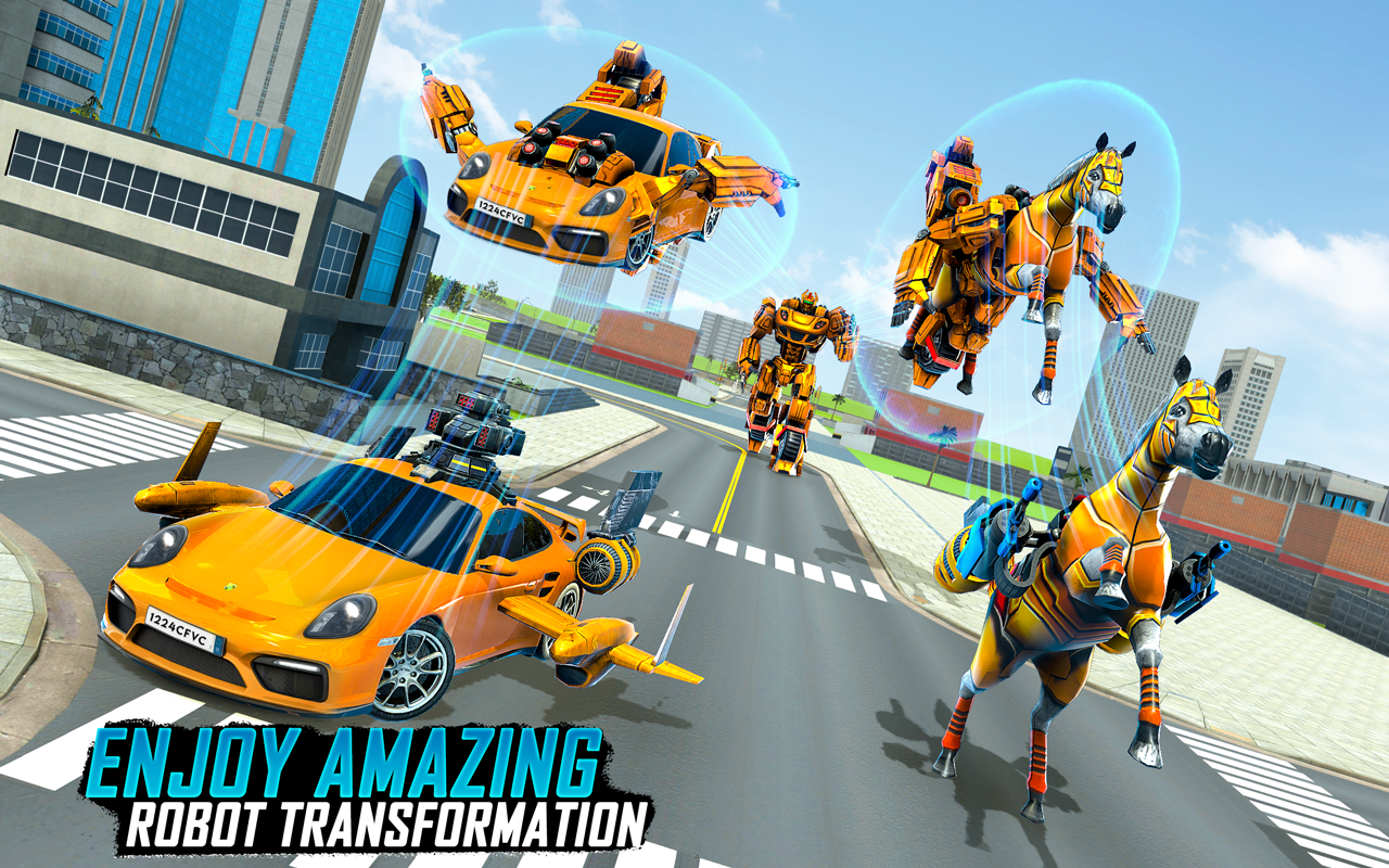 اسکرین شات 1 برنامه Horse Robot Car Game 3D