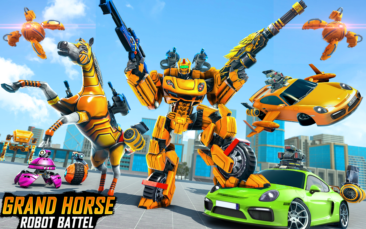 اسکرین شات 5 برنامه Horse Robot Car Game 3D