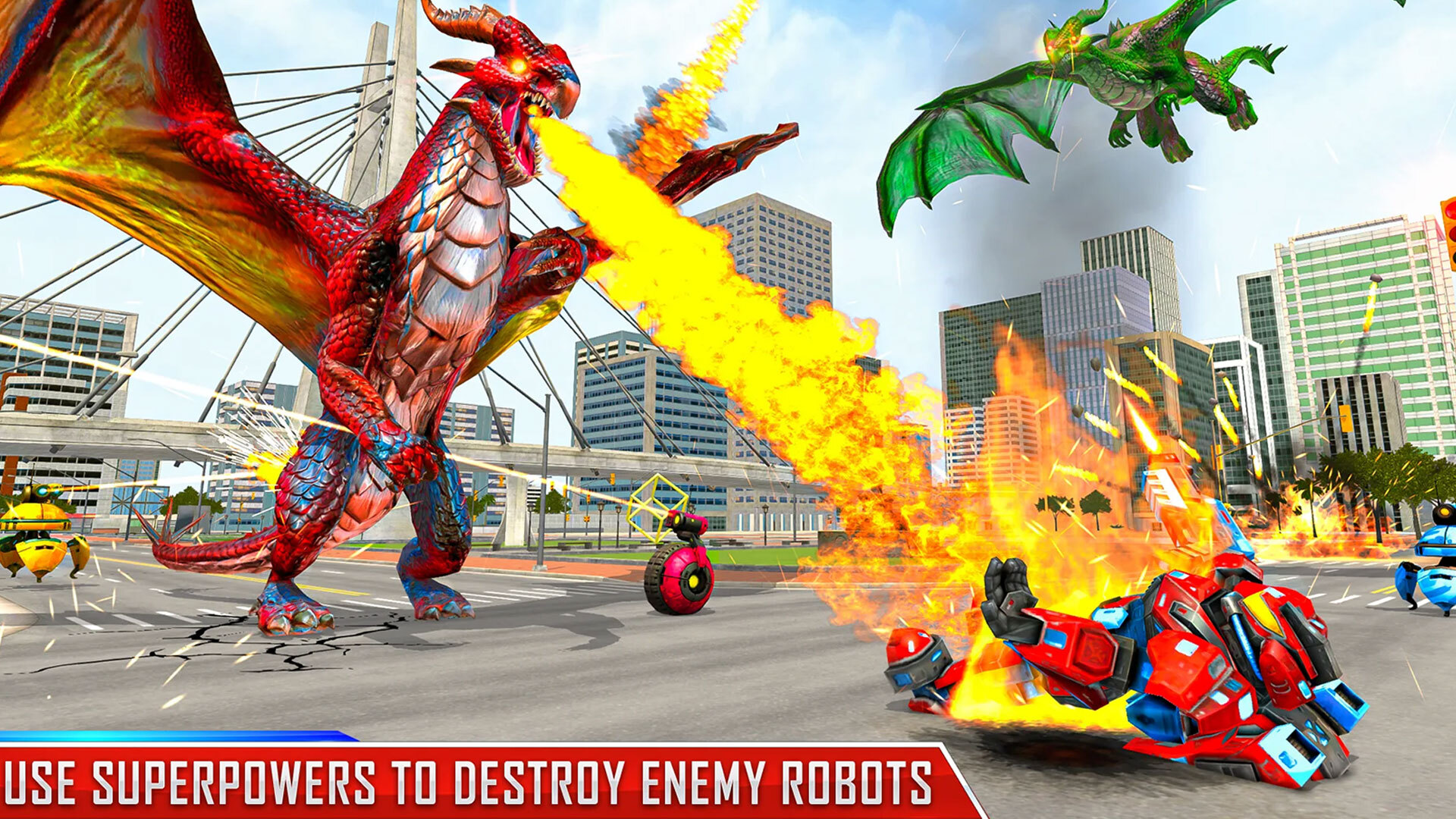 اسکرین شات 3 بازی Flying Dragon Game: Dragon War