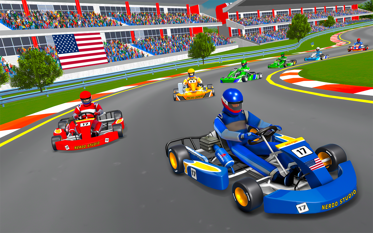 اسکرین شات 3 برنامه Go Kart Racing Games 3D Stunt