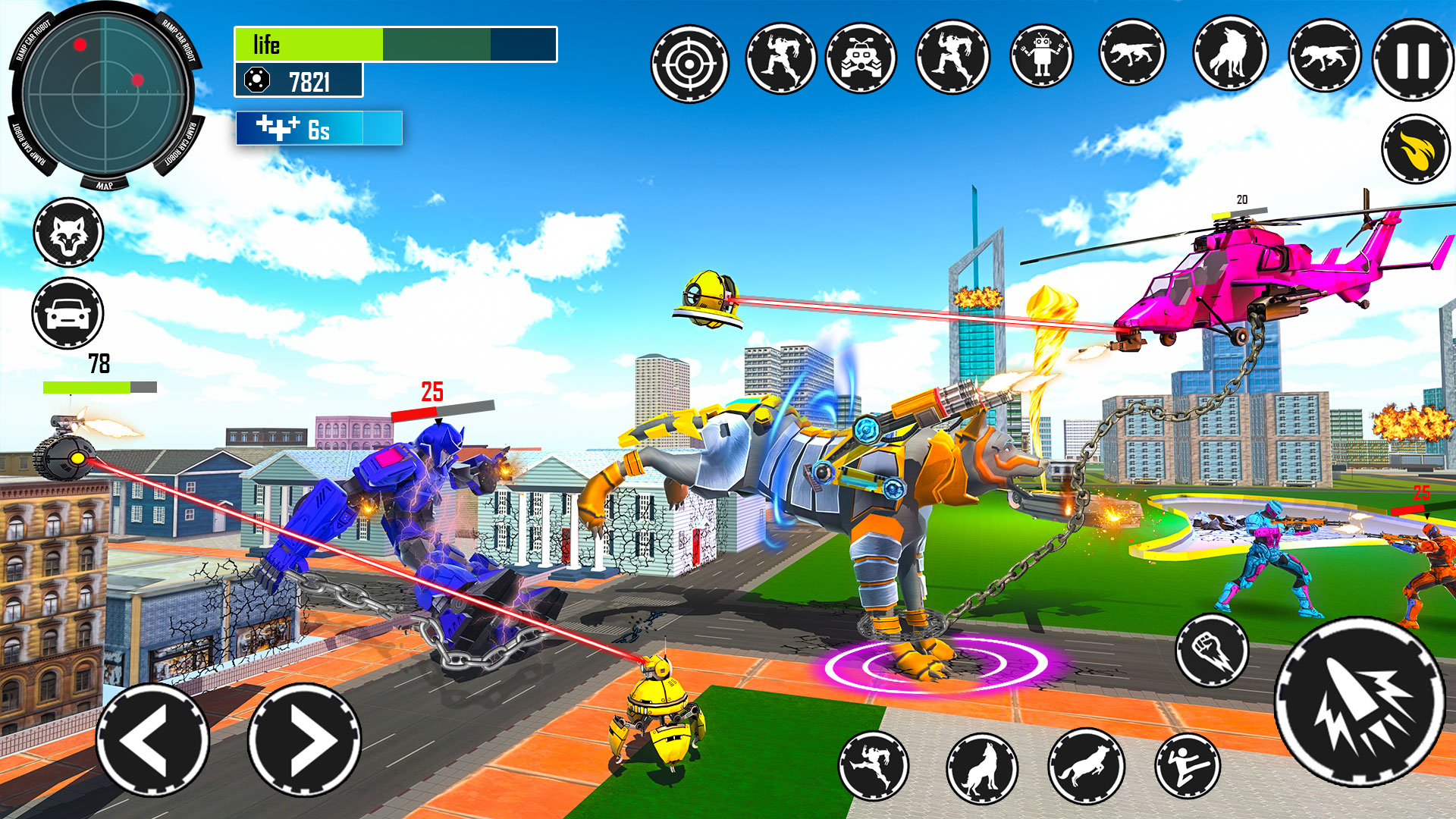 اسکرین شات 4 برنامه Mech Animal Robot: Wolf Robot