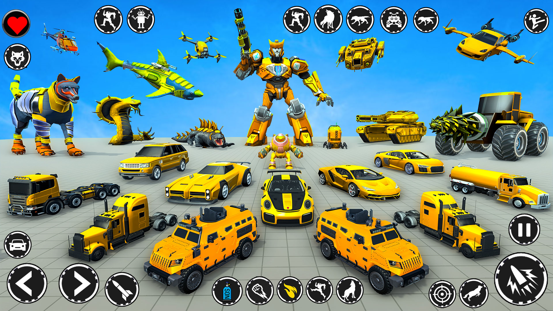اسکرین شات 2 برنامه Mech Animal Robot: Wolf Robot