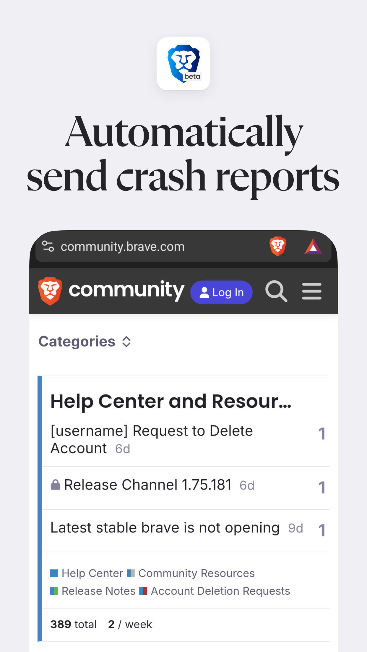اسکرین شات 4 برنامه Brave Beta