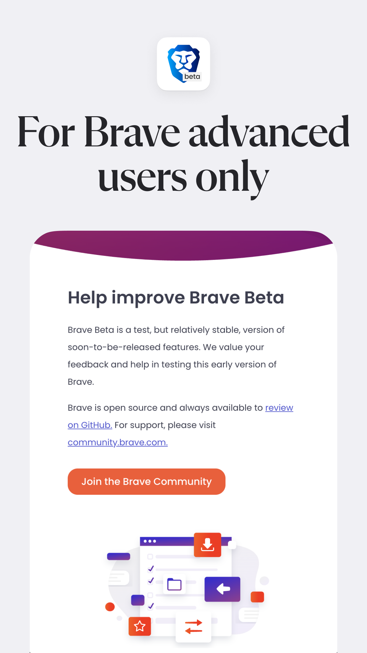 اسکرین شات 2 برنامه Brave Beta