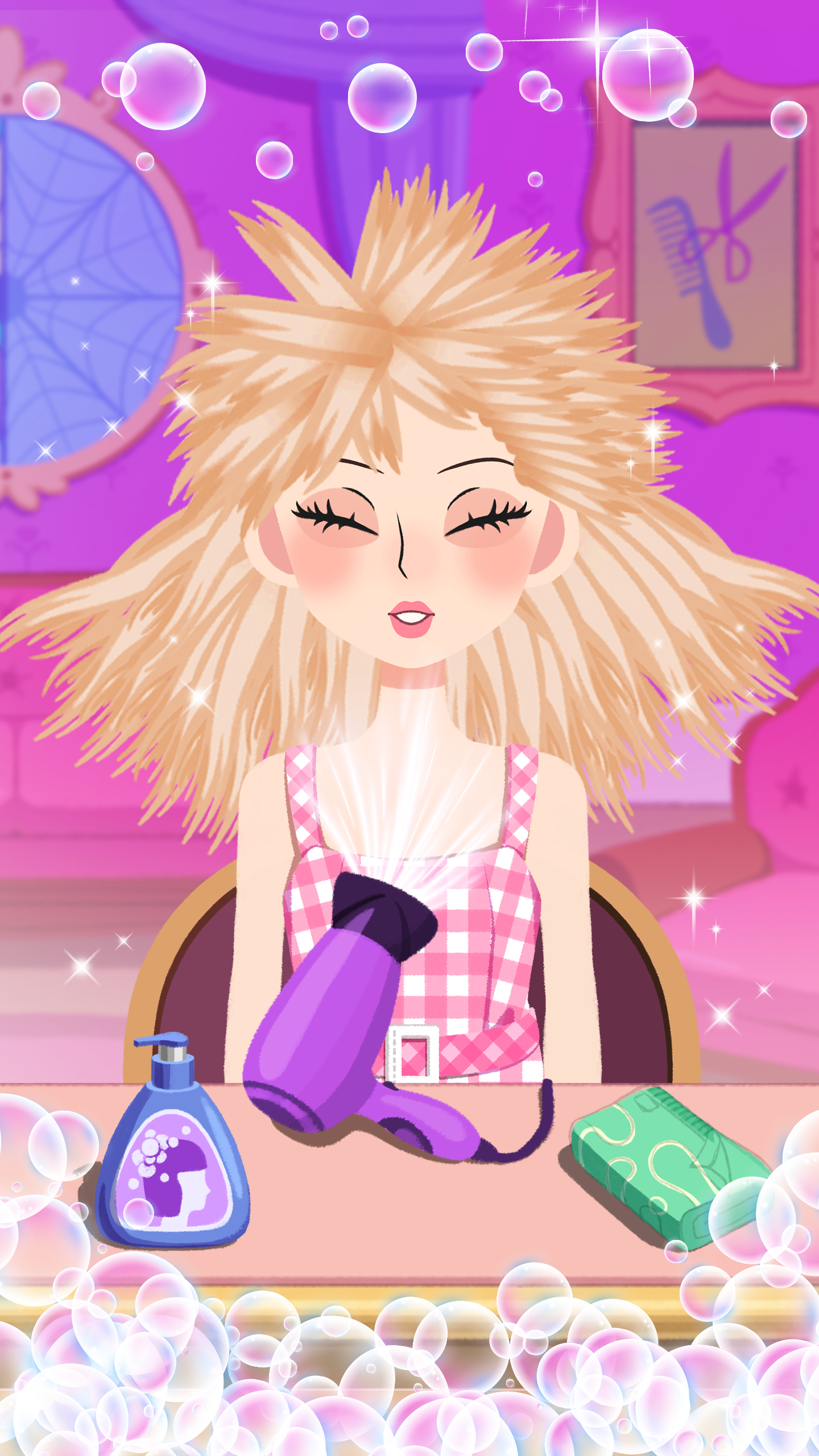 اسکرین شات 4 بازی Charming Hair Salon - Make Up