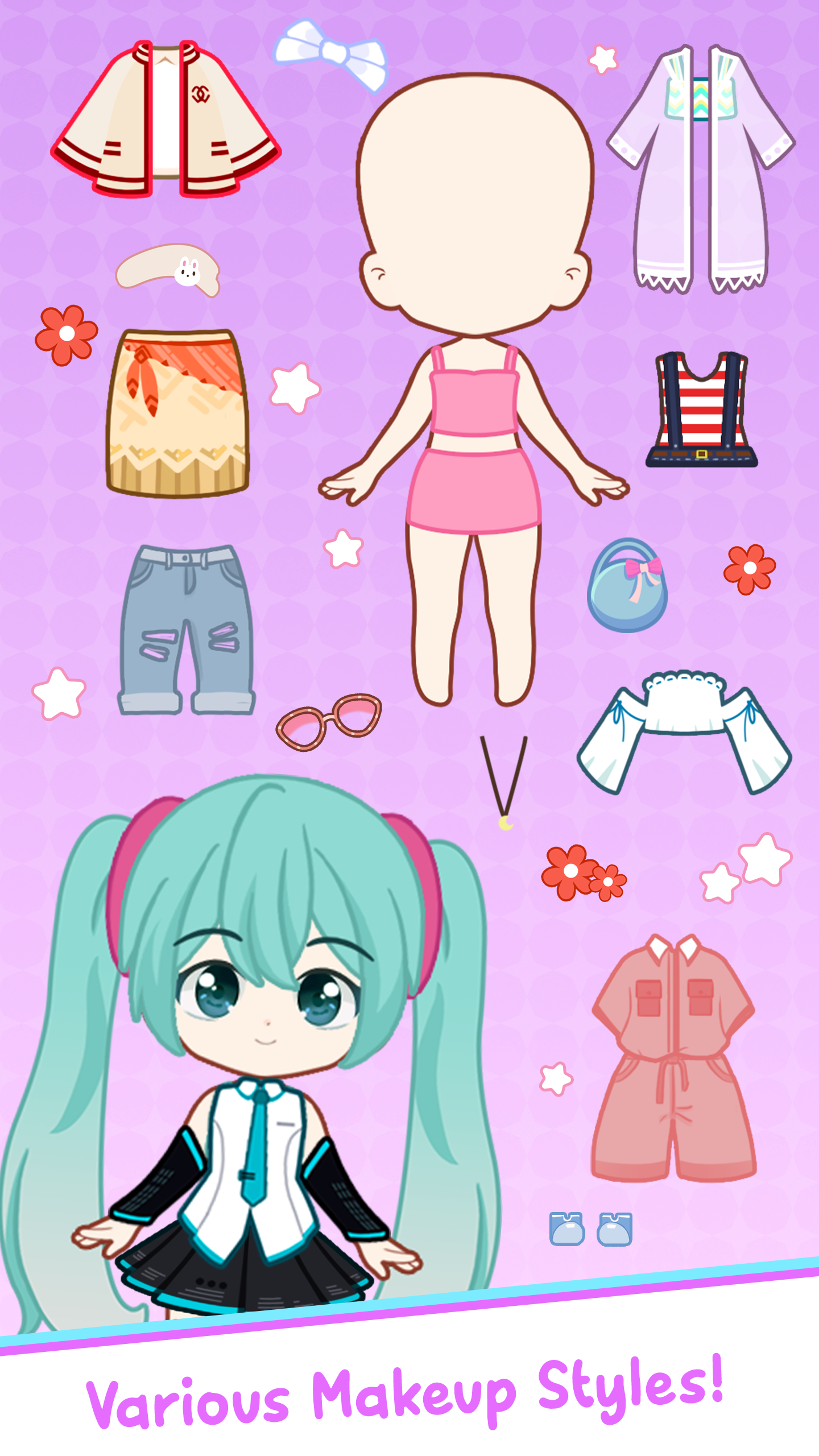اسکرین شات 6 بازی Doll Dress Up: Makeup Games