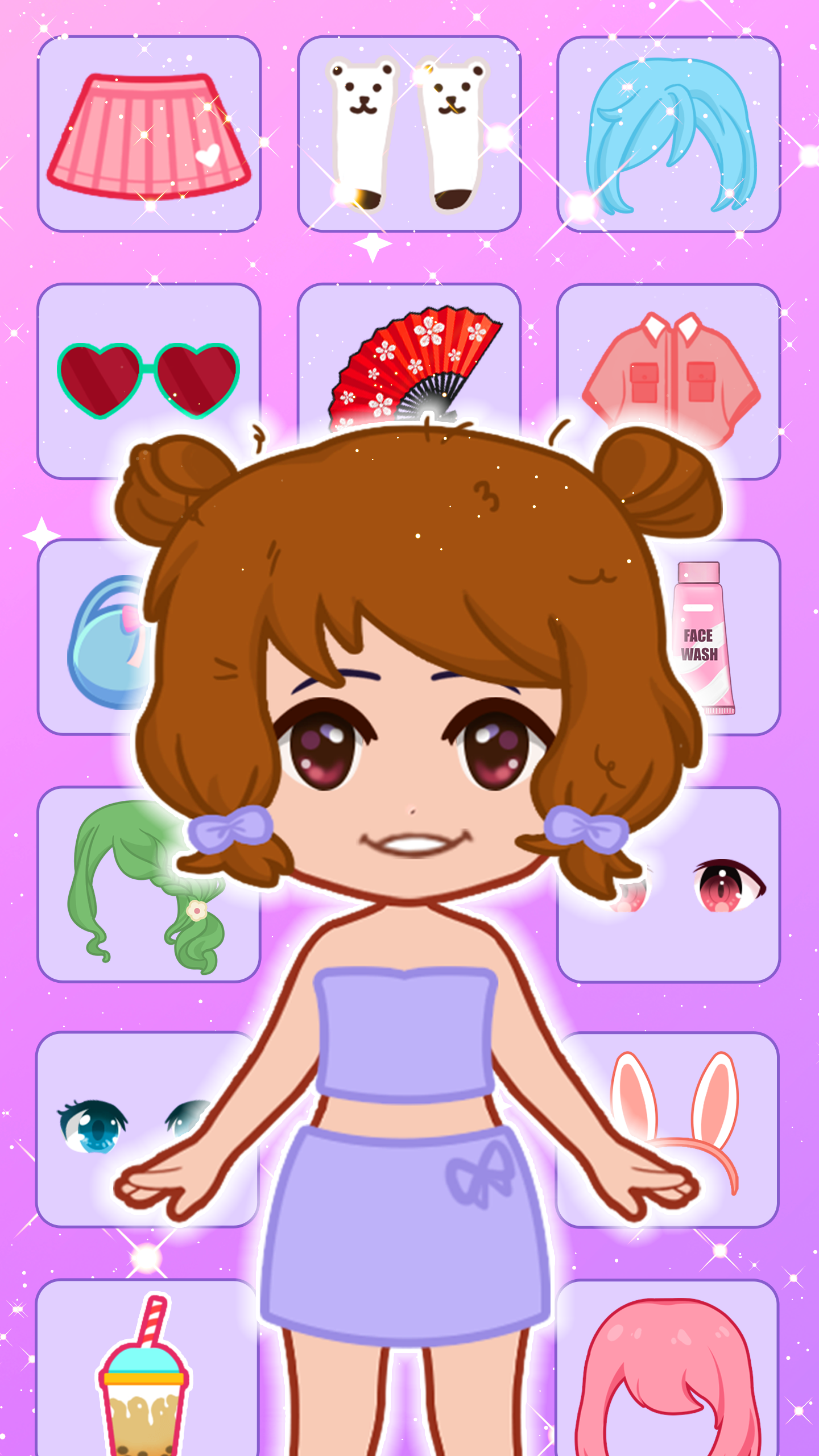 اسکرین شات 2 بازی Doll Dress Up: Makeup Games
