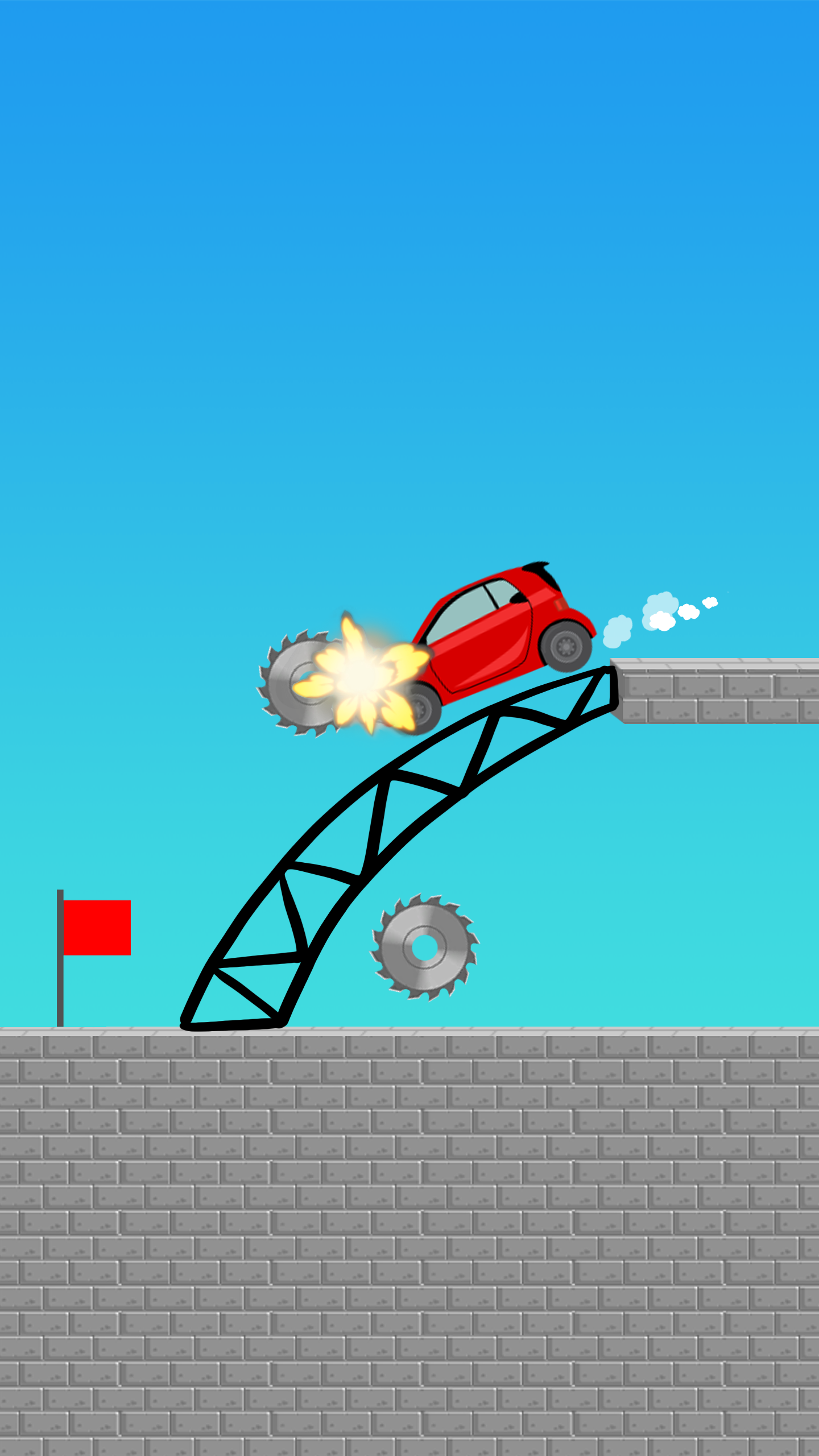 اسکرین شات 5 بازی Draw Bridge Puzzle: Brain Game