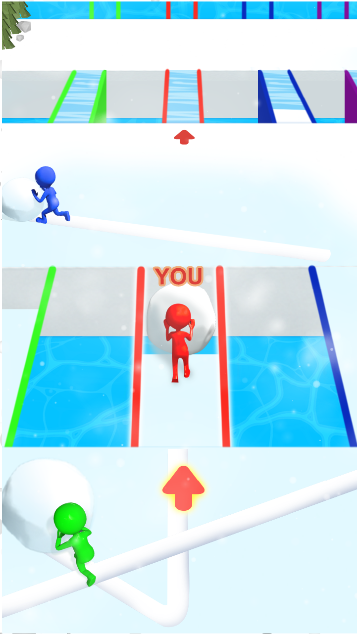 اسکرین شات 4 بازی Snow Race: Snow Ball.IO