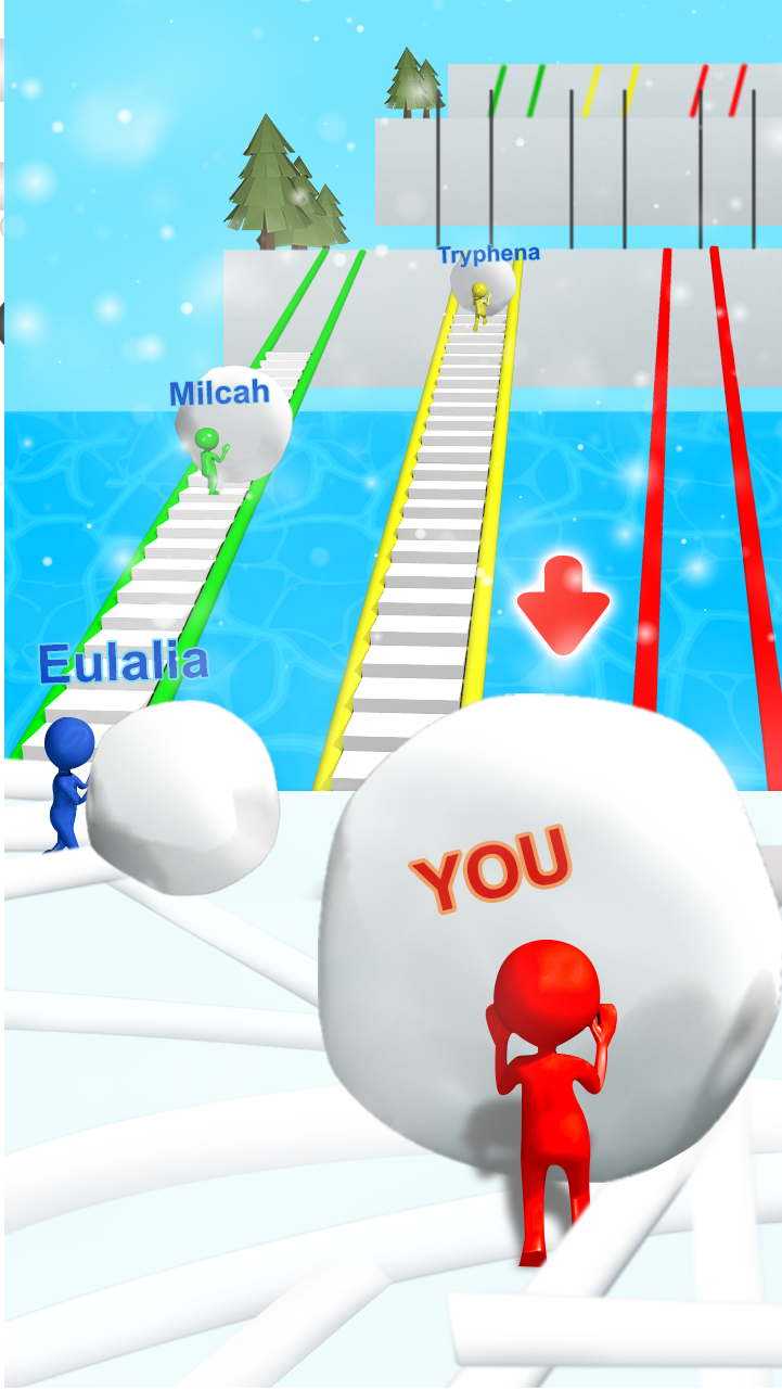 اسکرین شات 1 بازی Snow Race: Snow Ball.IO