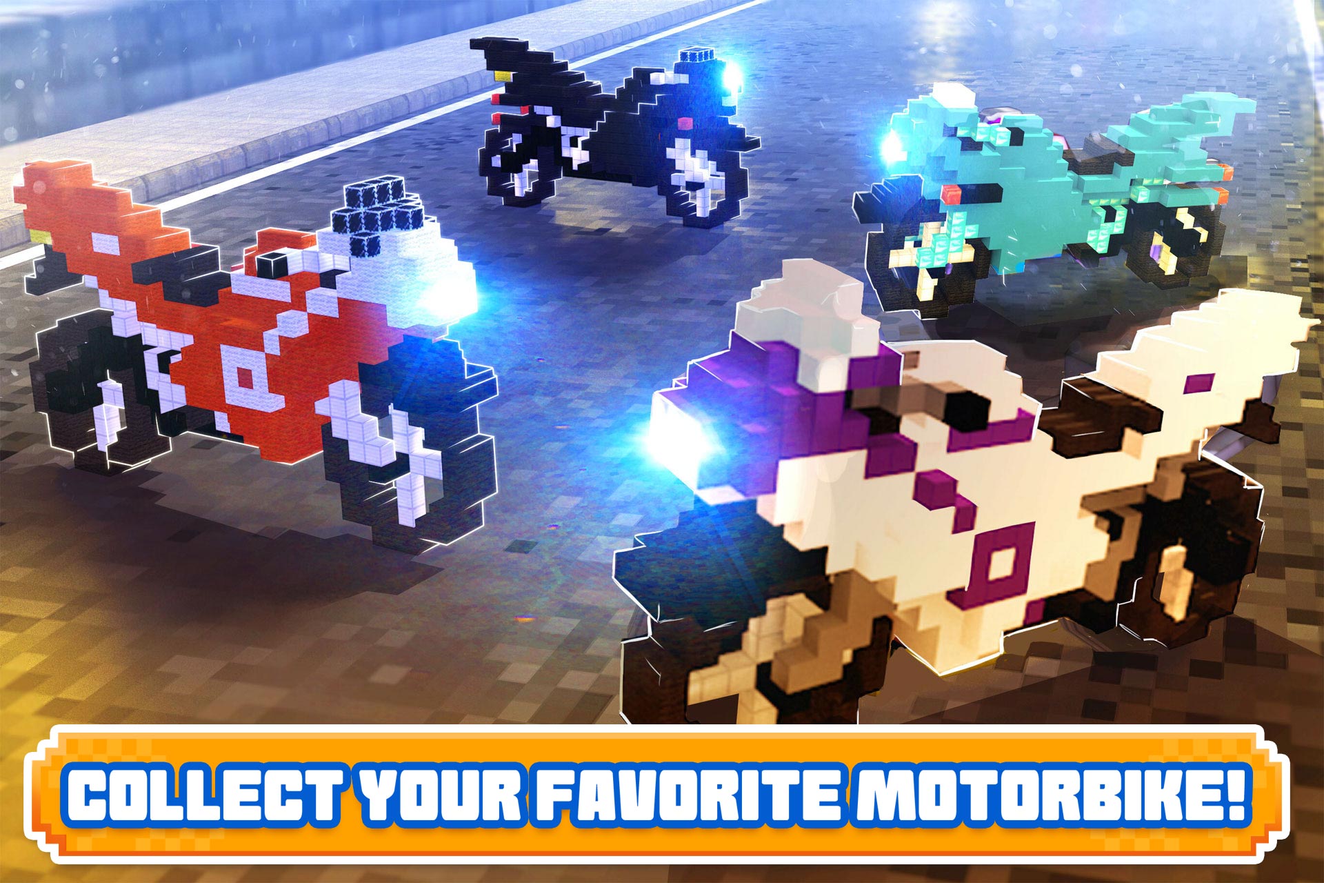 اسکرین شات 4 بازی Blocky Superbikes Race Game