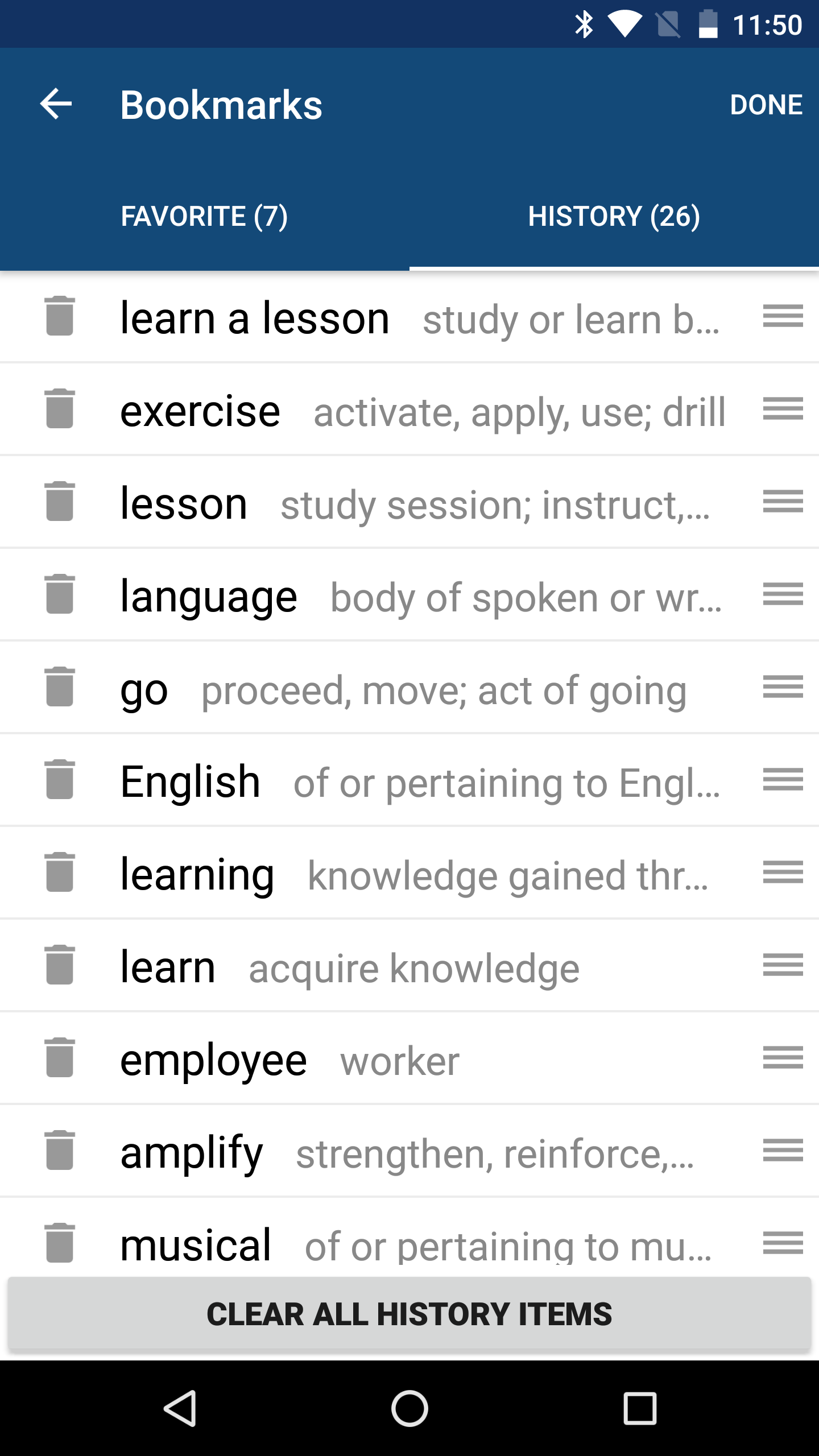 اسکرین شات 5 برنامه English Dictionary
