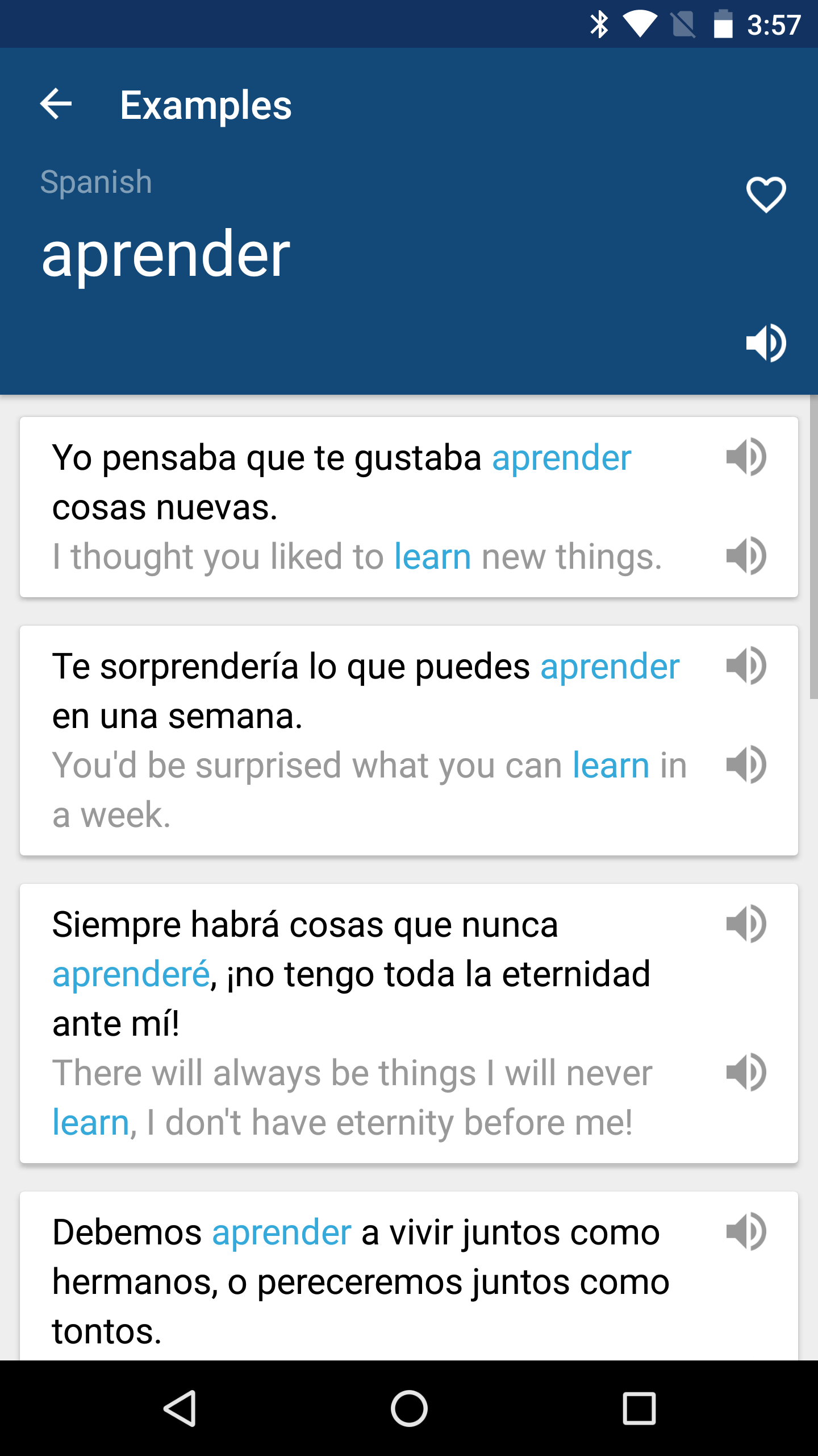 اسکرین شات 2 برنامه Spanish English Dictionary