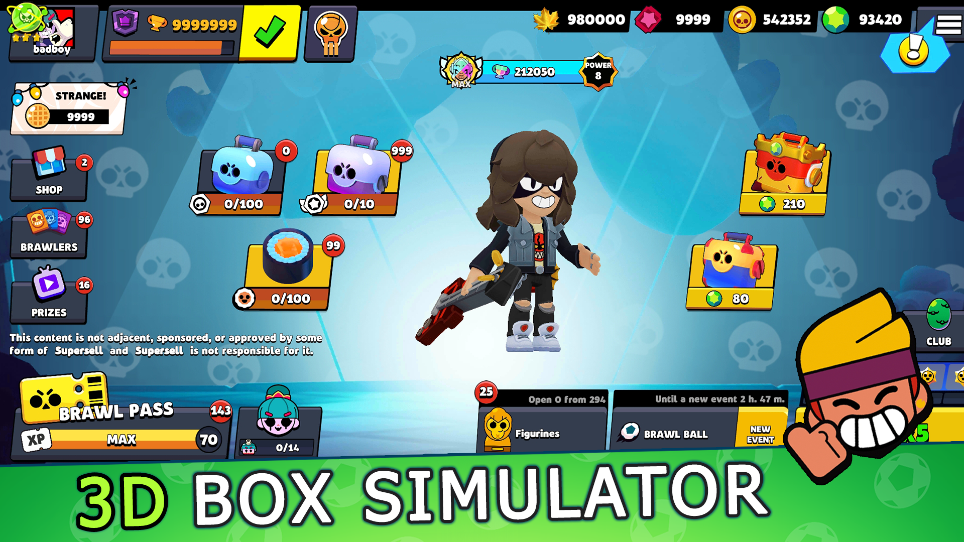 اسکرین شات 1 بازی Box Simulator for Brawl Stars