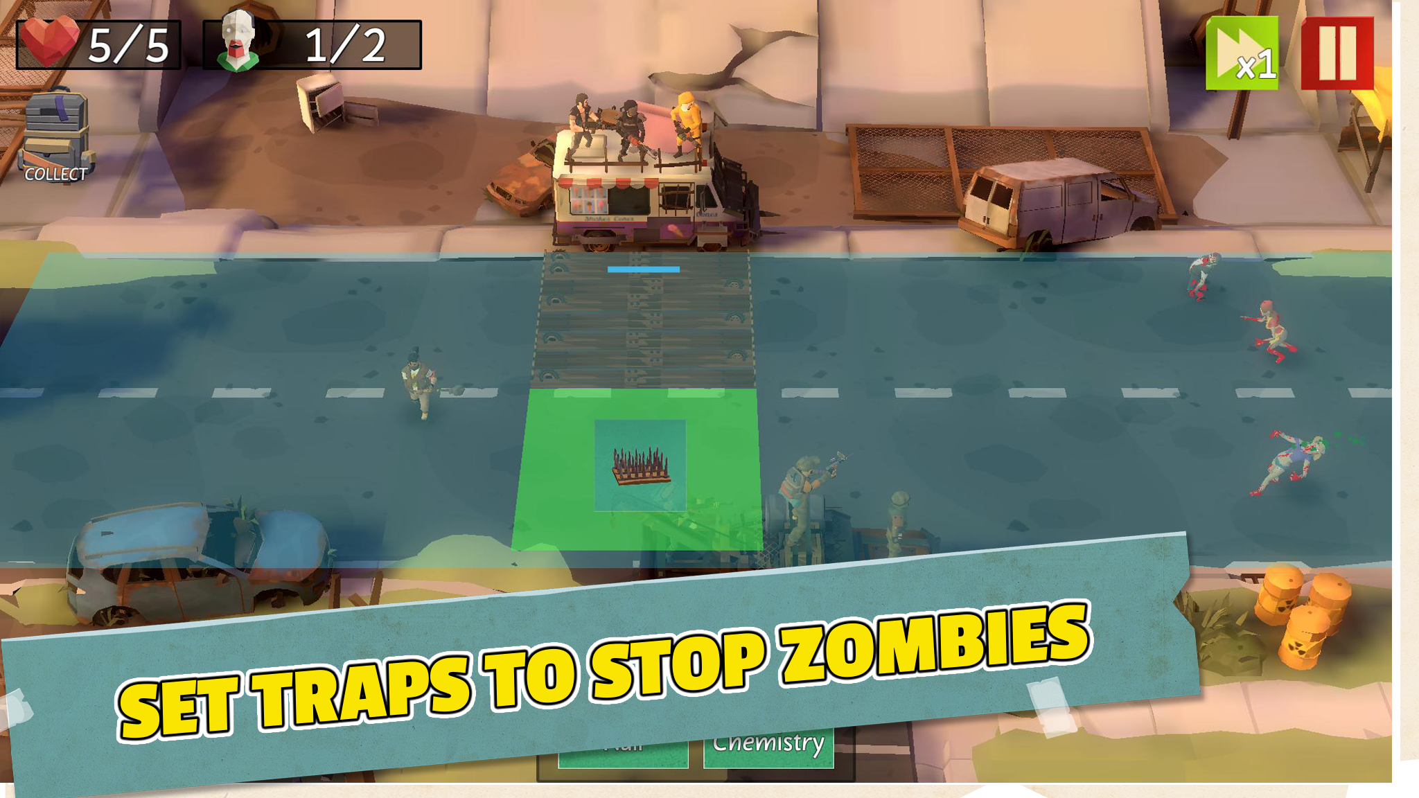 اسکرین شات 2 بازی Idle Survival: Zombie Poly Z