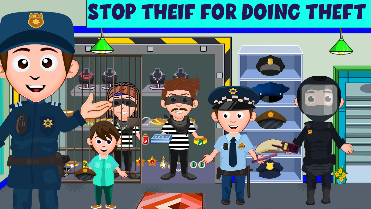 اسکرین شات 6 بازی My Family Town - City Police