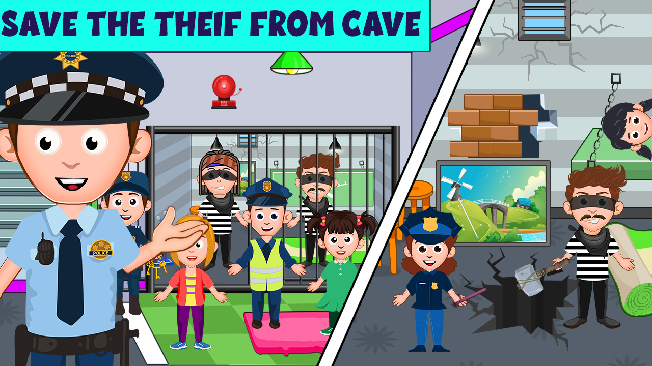 اسکرین شات 4 بازی My Family Town - City Police