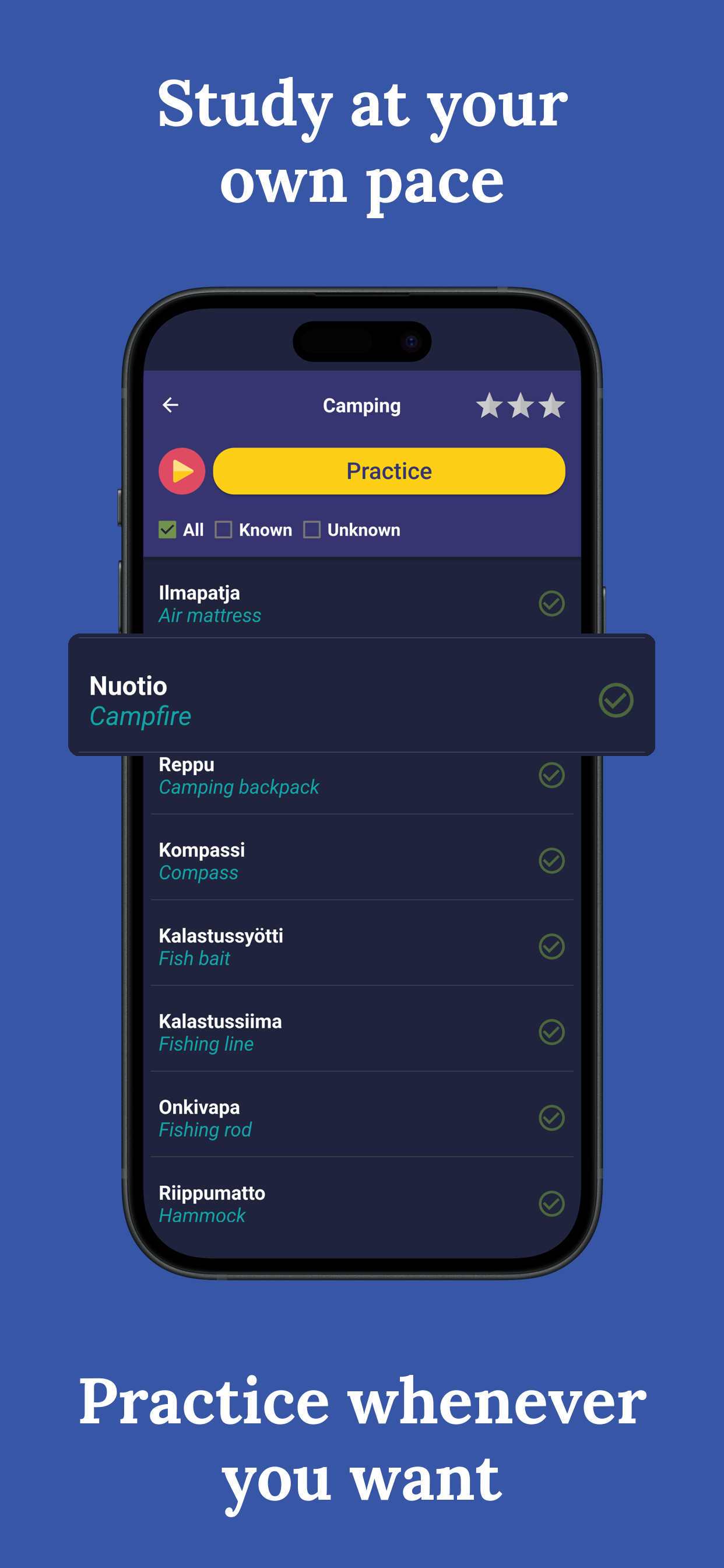 اسکرین شات 3 برنامه Learn Finnish - Beginners