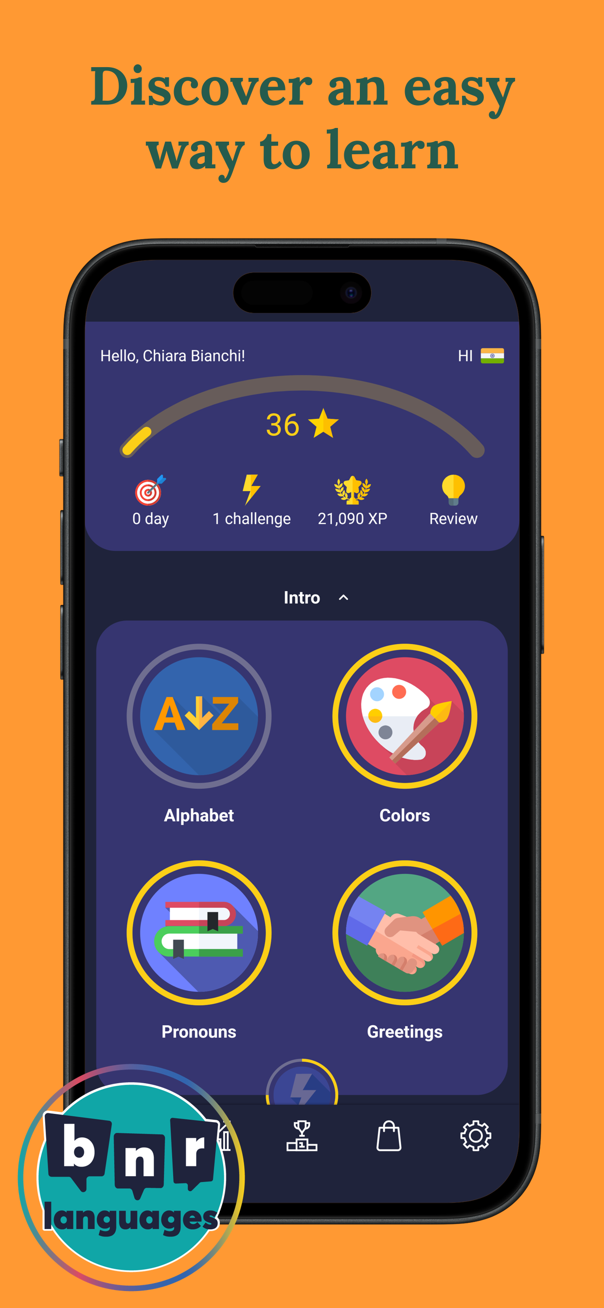 اسکرین شات 2 برنامه Learn Hindi - Beginners