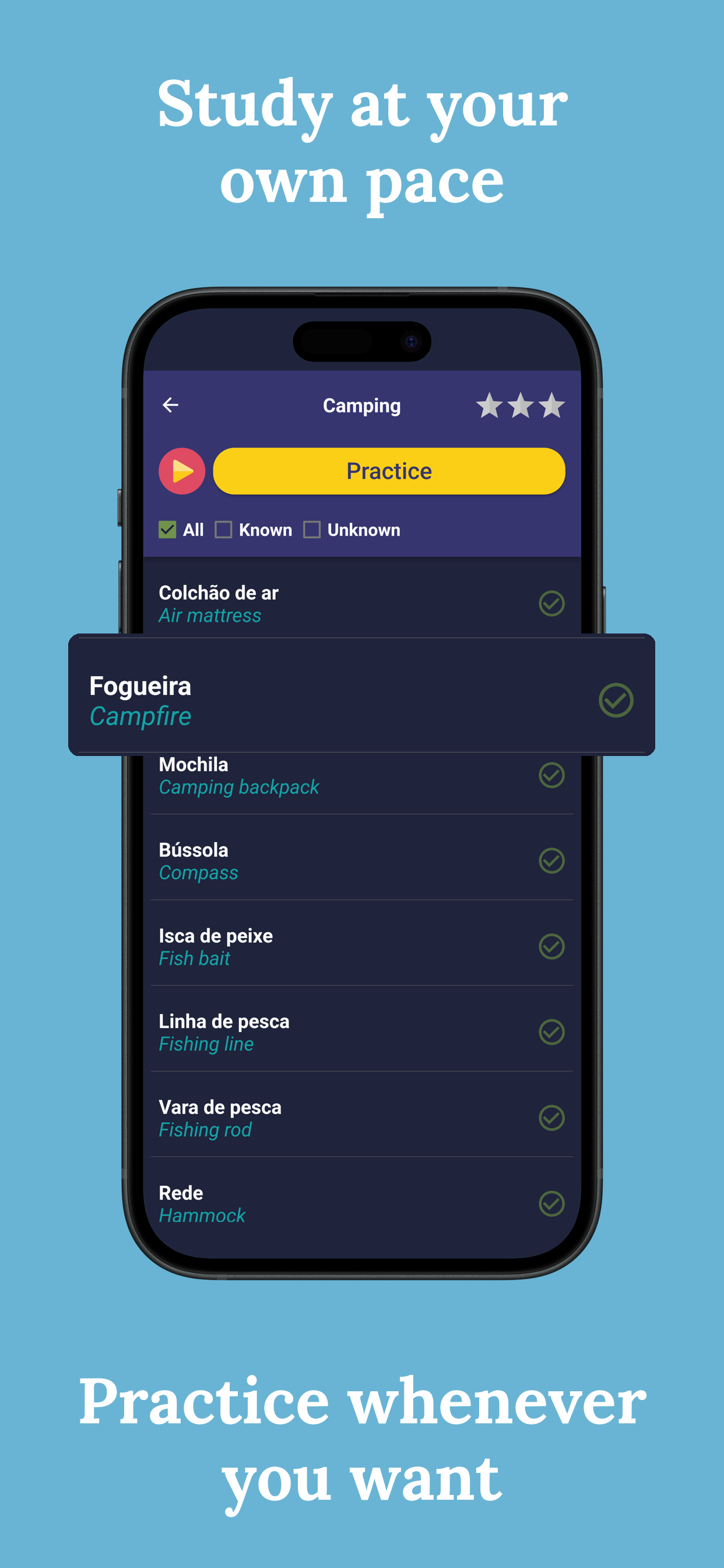 اسکرین شات 3 برنامه Learn Portuguese - Beginners