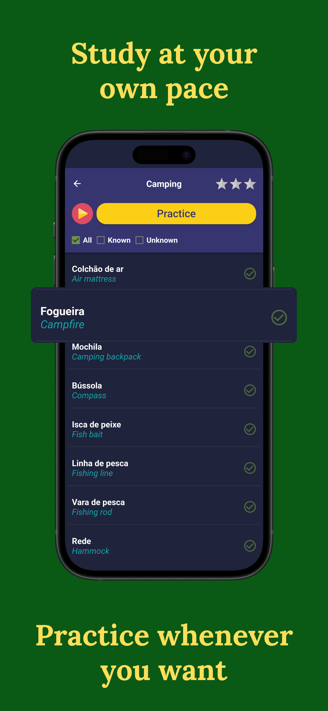 اسکرین شات 3 برنامه Learn Portuguese - Beginners