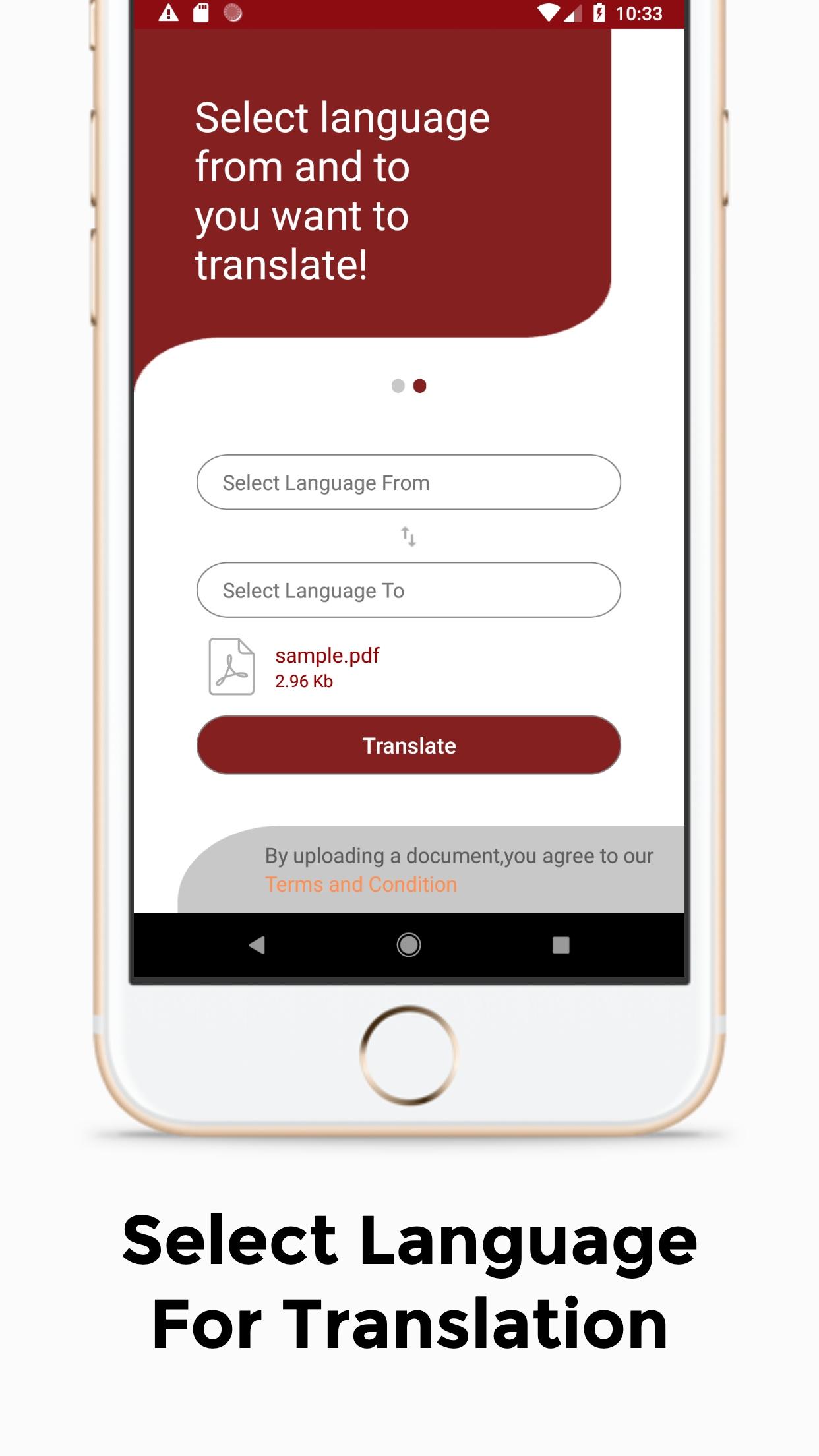 اسکرین شات 3 برنامه PDF Document Translator
