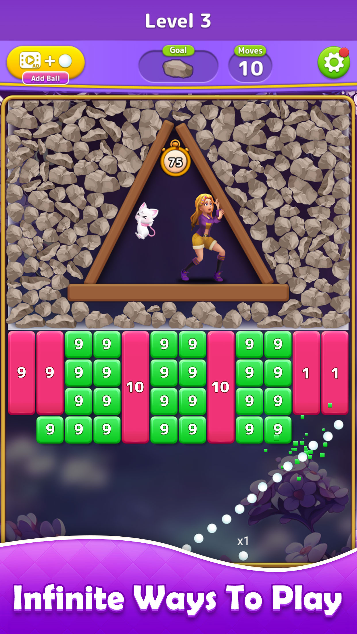 اسکرین شات 2 بازی Bricks Ball Journey