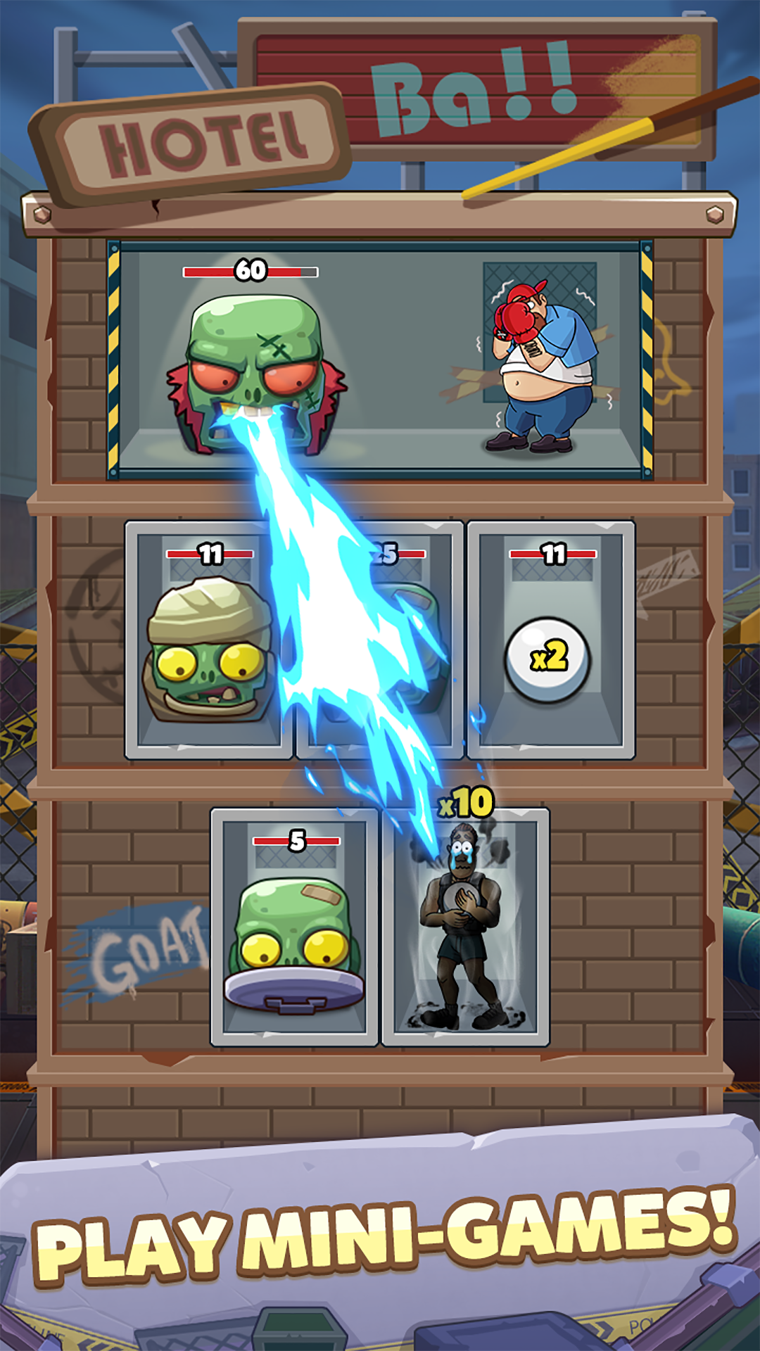 اسکرین شات 3 بازی Breaker Fun 2: Zombie Brick