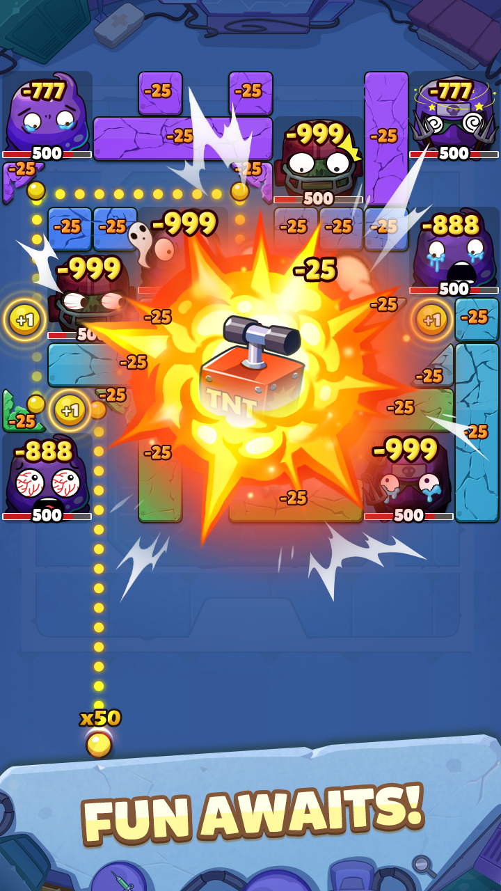 اسکرین شات 2 بازی Breaker Fun 2: Zombie Brick