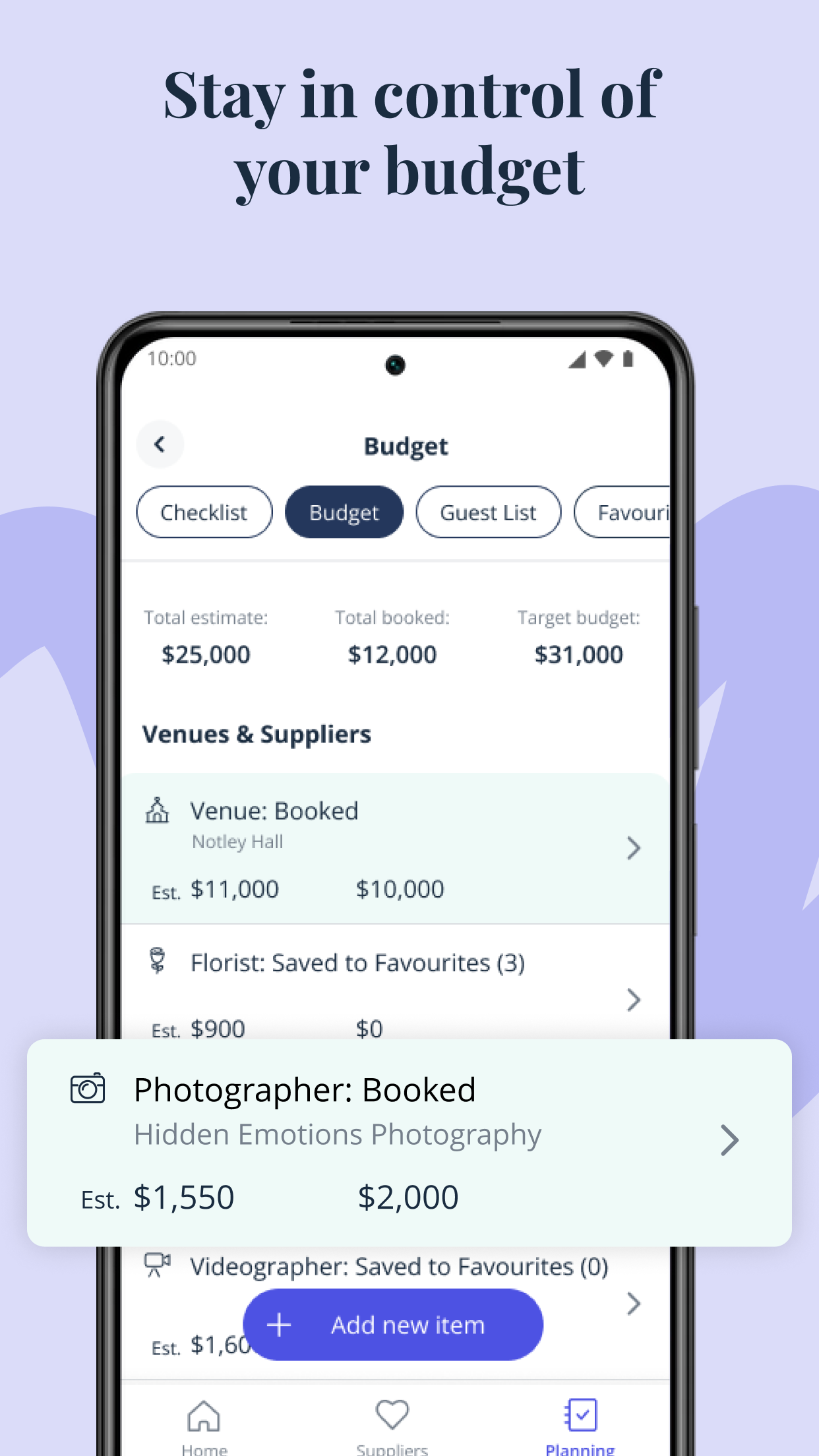 اسکرین شات 5 برنامه Bridebook - Wedding Planner