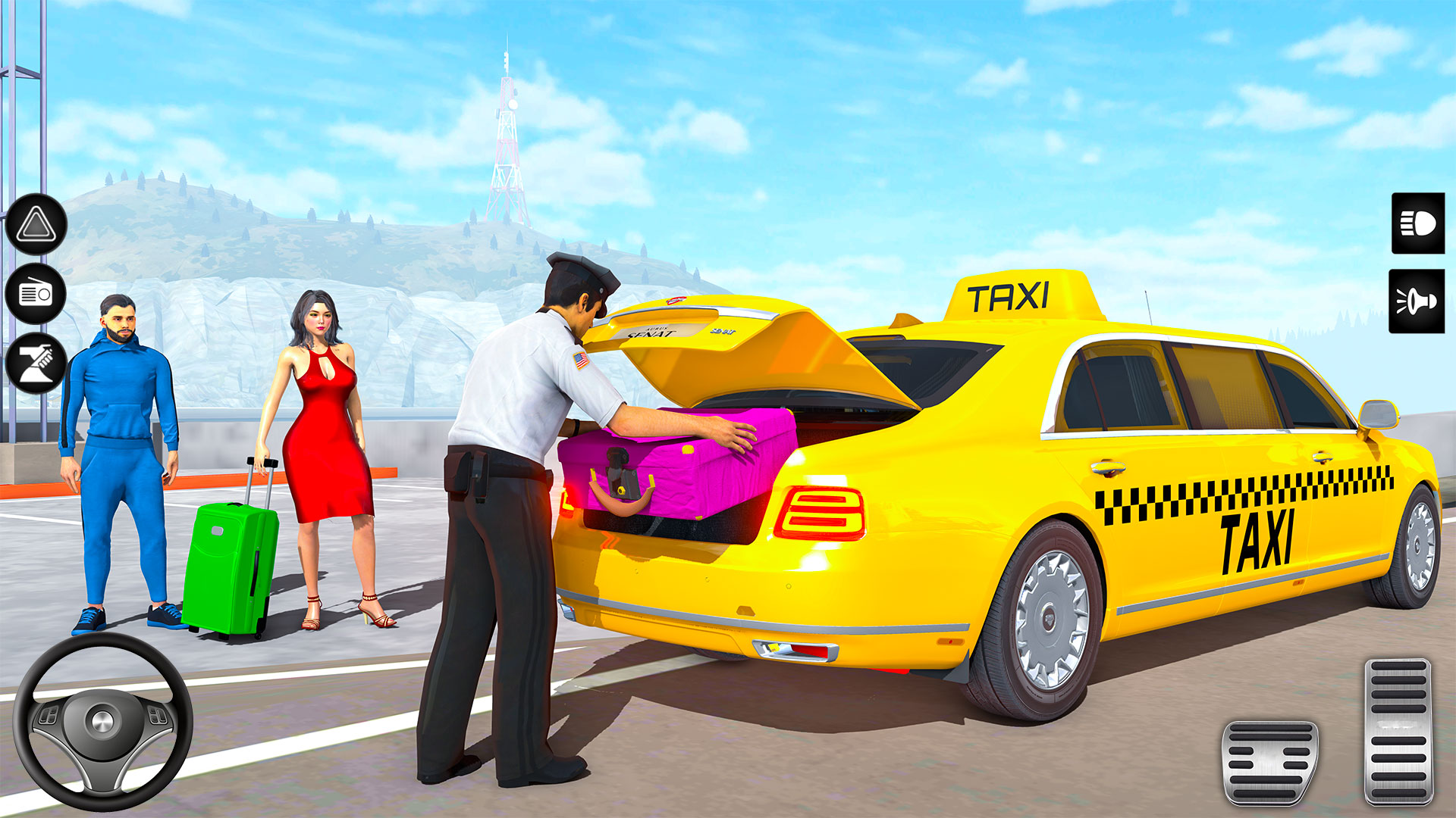 اسکرین شات 8 بازی Crazy Car Driving: Taxi Games
